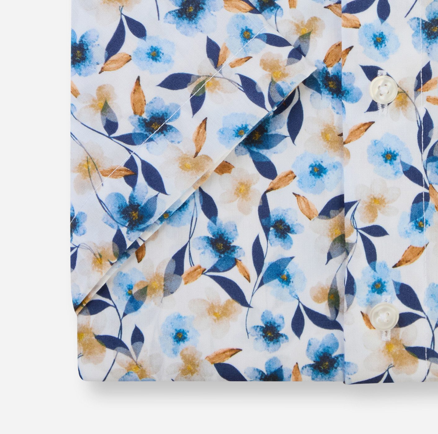 OLYMP Kurzarmhemd Luxor modern fit mit floralem Print – Bild 4 von 5