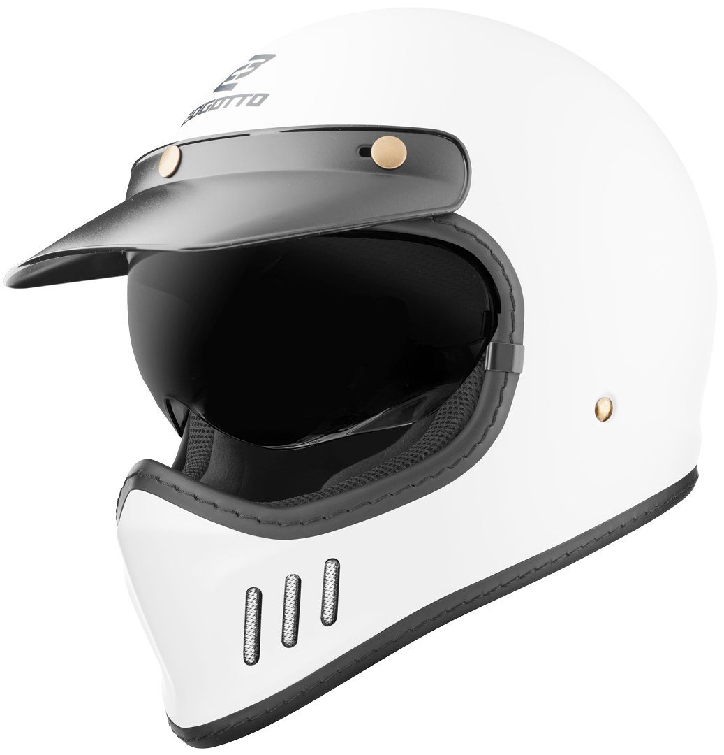 Bogotto Motocrosshelm FF980 Helm, herausnehmbares Innenfutter,integriertes Sonnenvisier