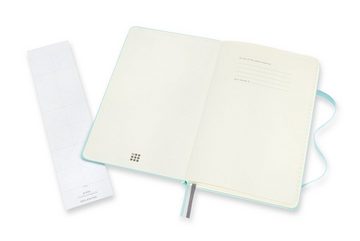 MOLESKINE Notizbuch, Bullet - 120G-Papier - Fester Einband - Groß (13x21) - Punktraster - Aquamarine