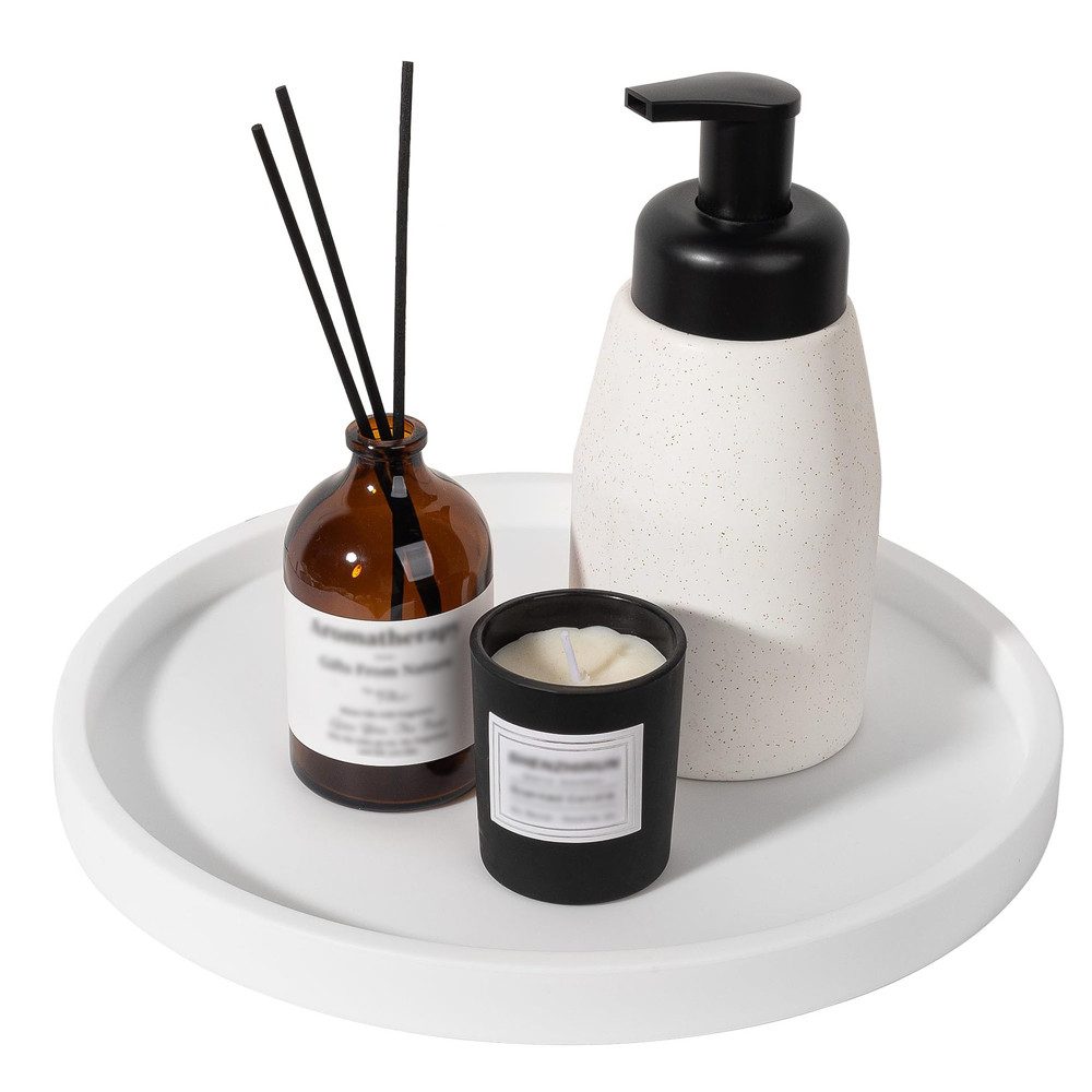 Coonoor Dekotablett Dekotablett Badezimmertablett aus Silikon, Organizer Ta günstig online kaufen