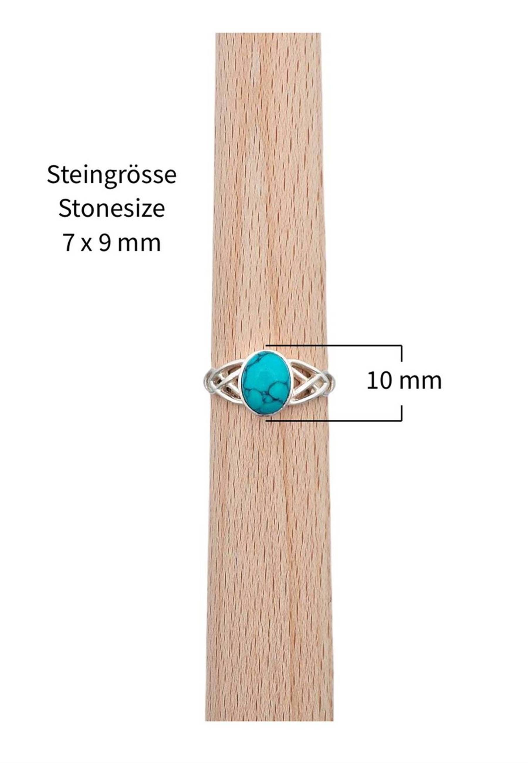 mantraroma mit 925er Türkis Silberring Silber