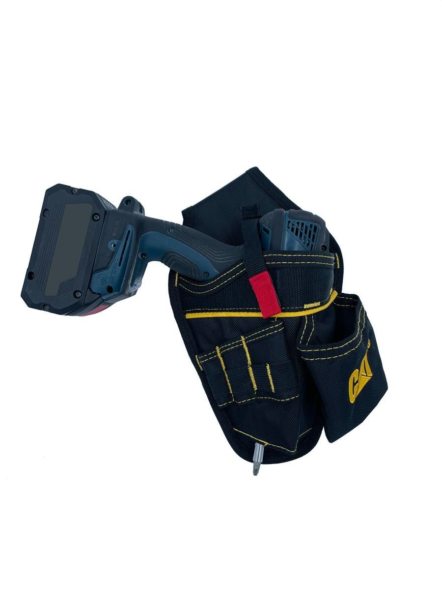 CAT CATERPILLA Werkzeugtasche CAT Akkuschrauber-Halfter Professional, wasserabweisend, strapazierfähig und langlebig
