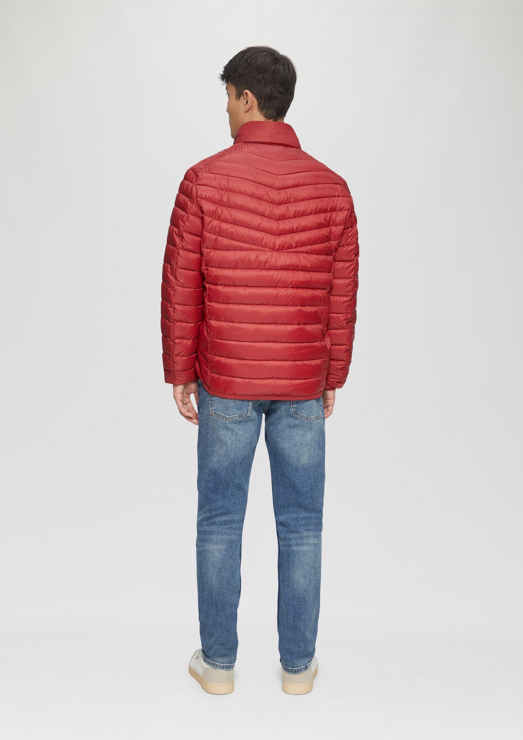 s.Oliver Funktionsjacke Outdoor-Jacke Steppjacke mit sportiven Kontrastdetails, 360° Circular Vision