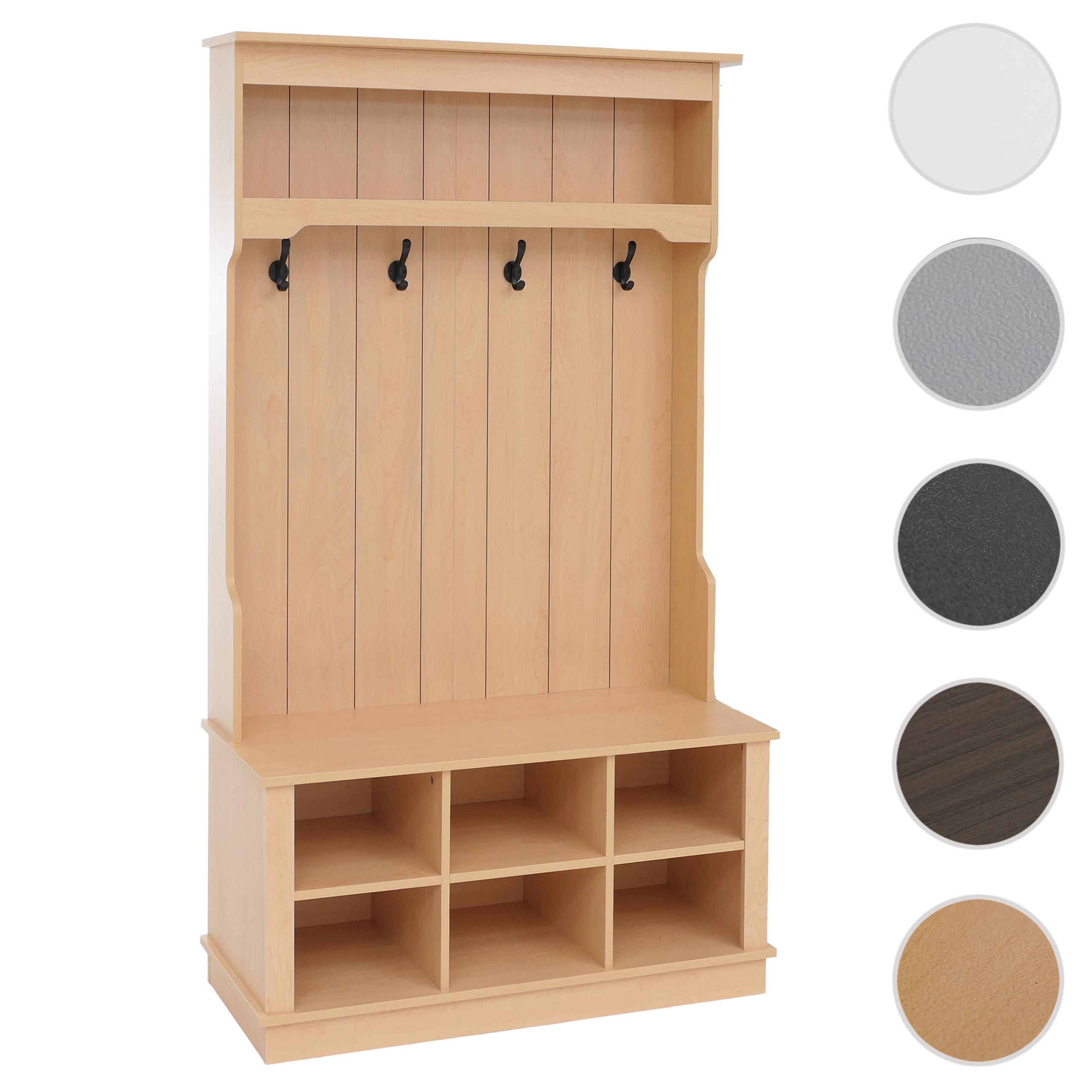 MCW Garderobe MCW-P26, Mit sechs Staufächern für Schuhe