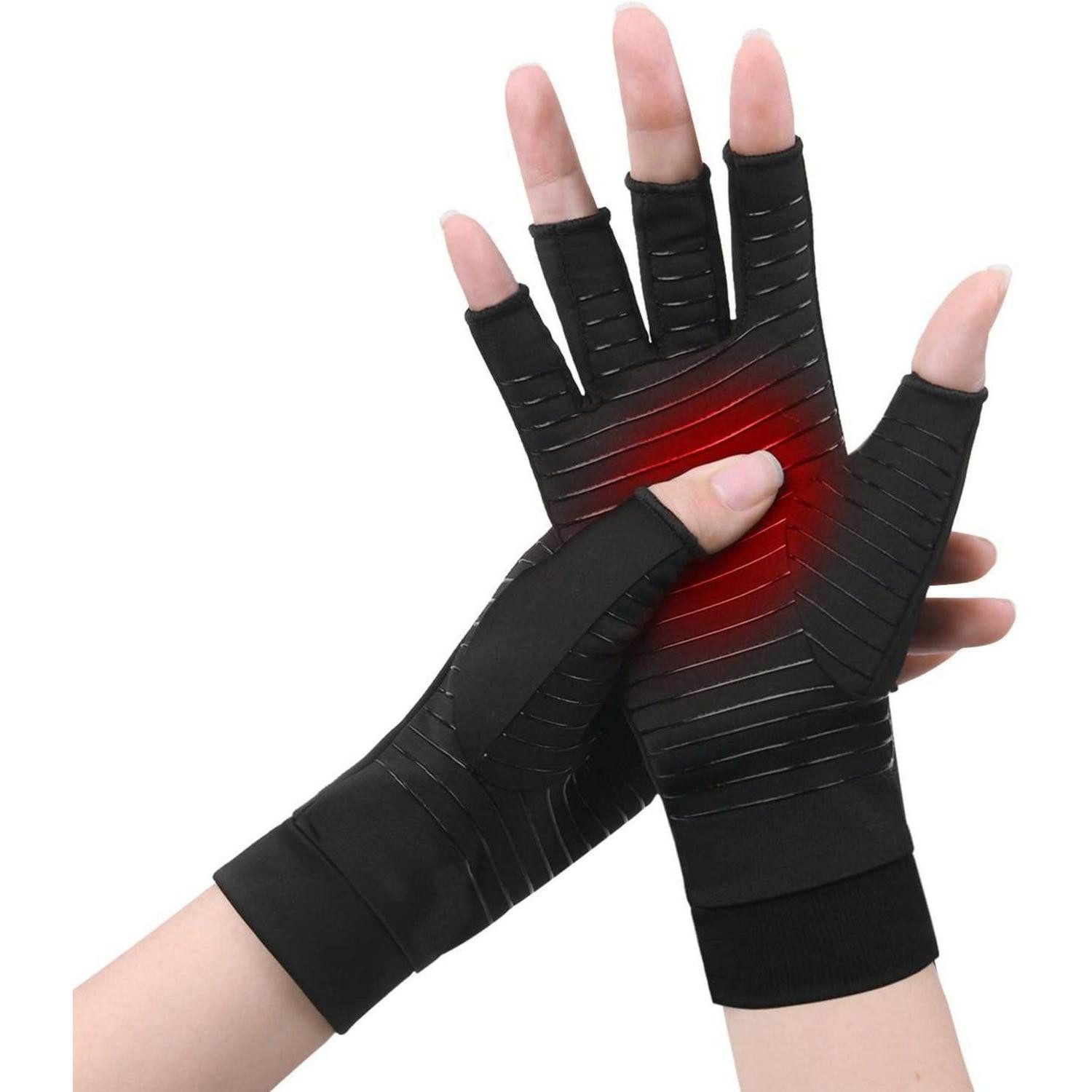 LuxusKollektion Handbandage Arthritis Handschuhe Kupfer Kompressionshandschuhe Rheumatoide