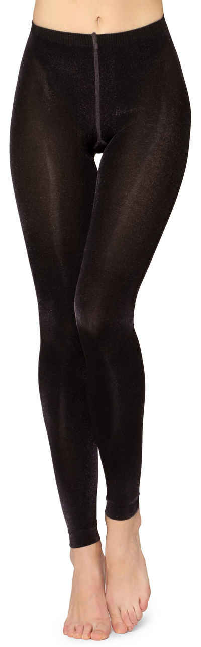 Merry Style Leggings Damen Lange Leggings 60 DEN MSFI029 (1-tlg) elastischer Bund