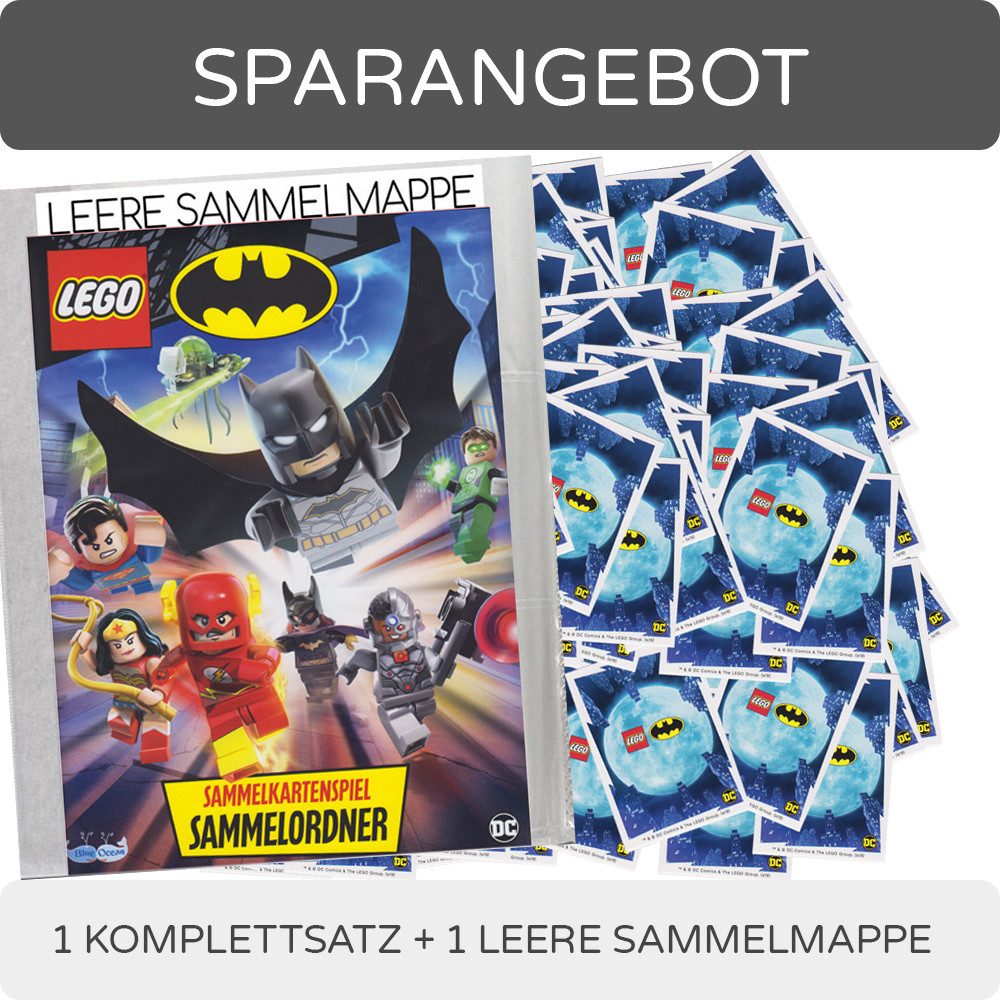 LEGO® Sammelkarte LEGO Batman 2019 Trading Cards Komplettsatz + leere Sammelmappe DE