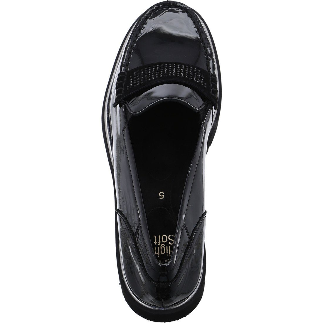 Ara Ara Dallas 049611 Schuhe, schwarz Lackleder Damen Slipper Slipper 