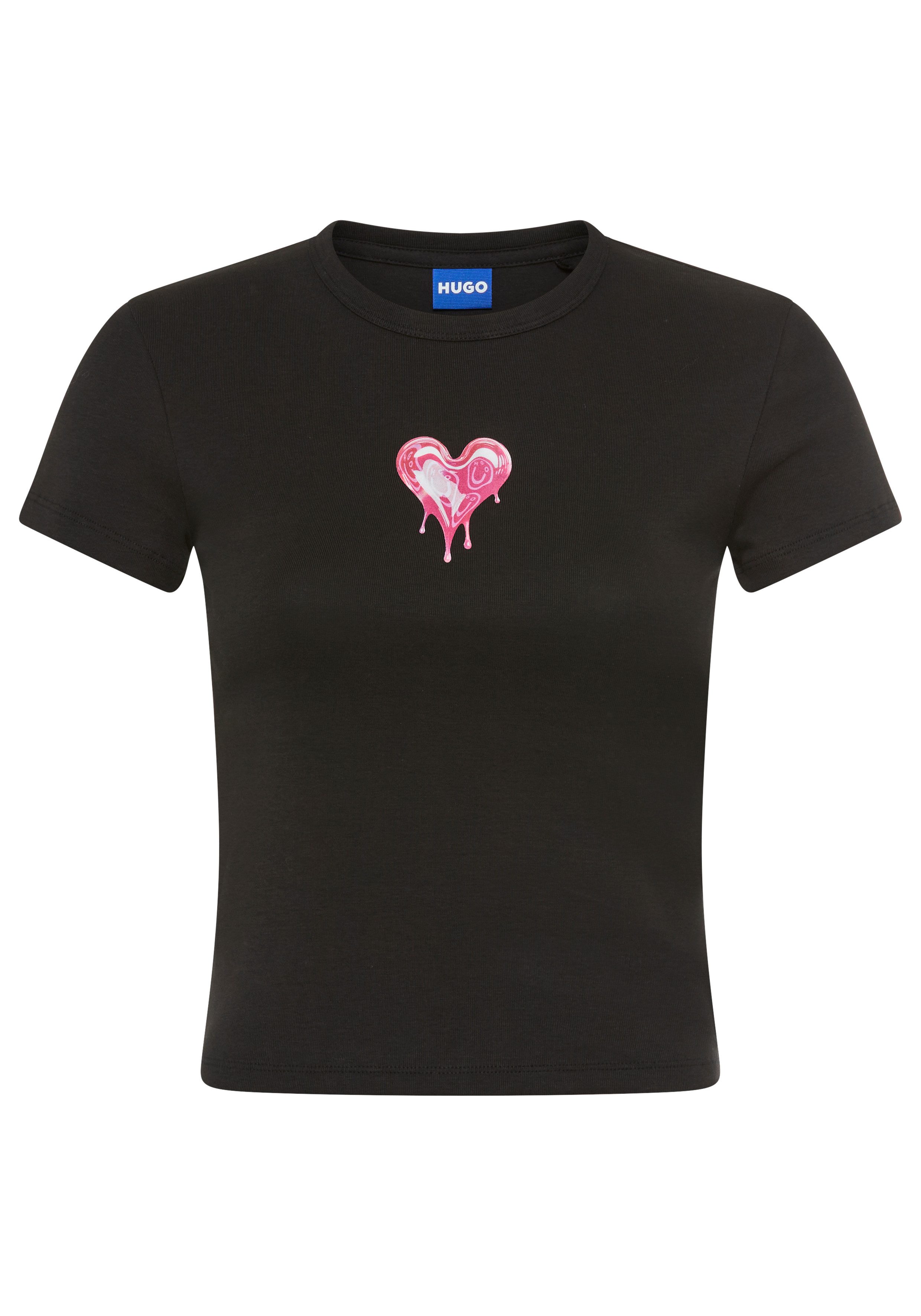 HUGO T-Shirt Dever im Slim Fit, Rundhals – Bild 4 von 5