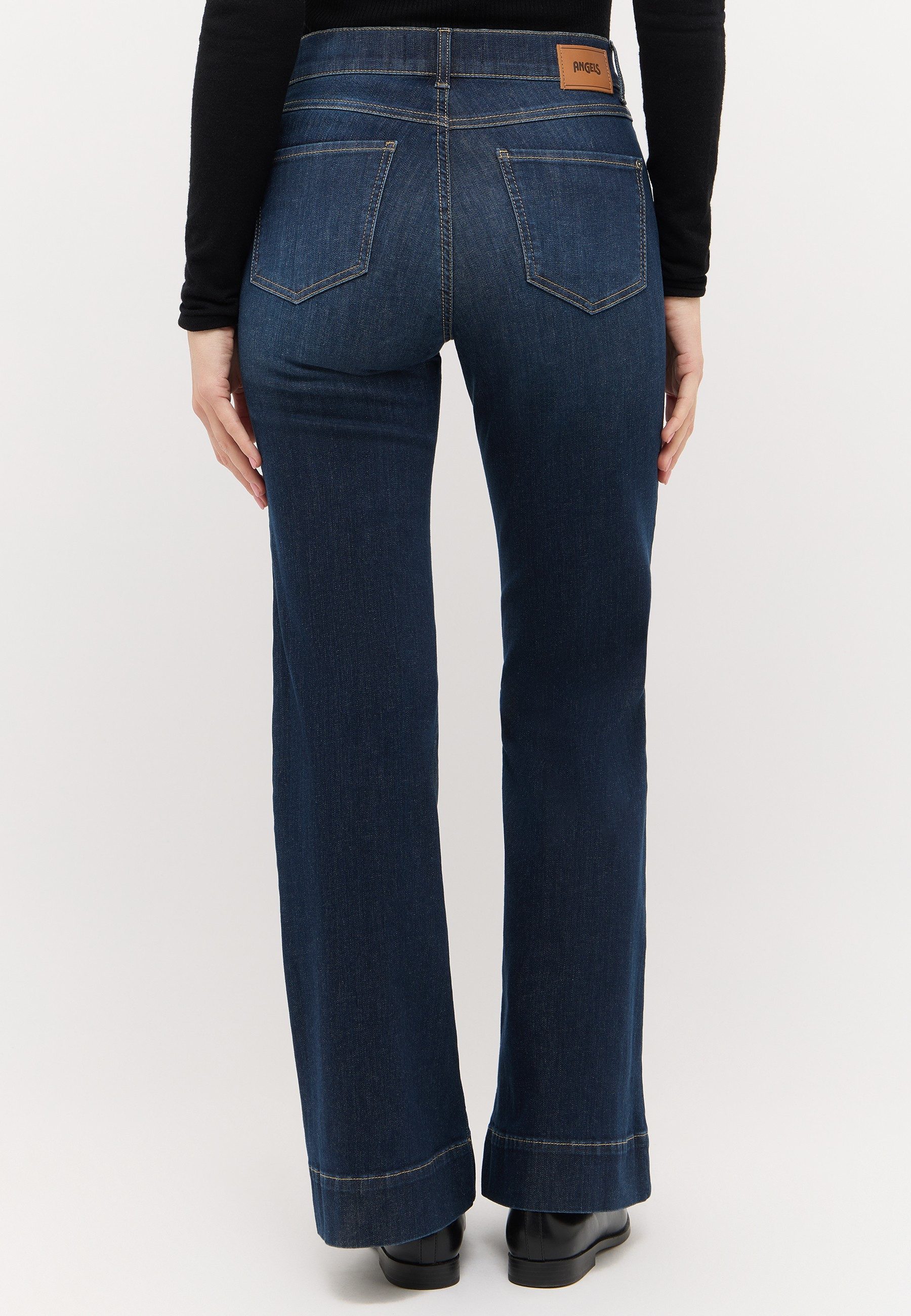 ANGELS Bootcut-Jeans LUNA mit ausgestelltem Bein, aus Baumwollmix mit Stretch