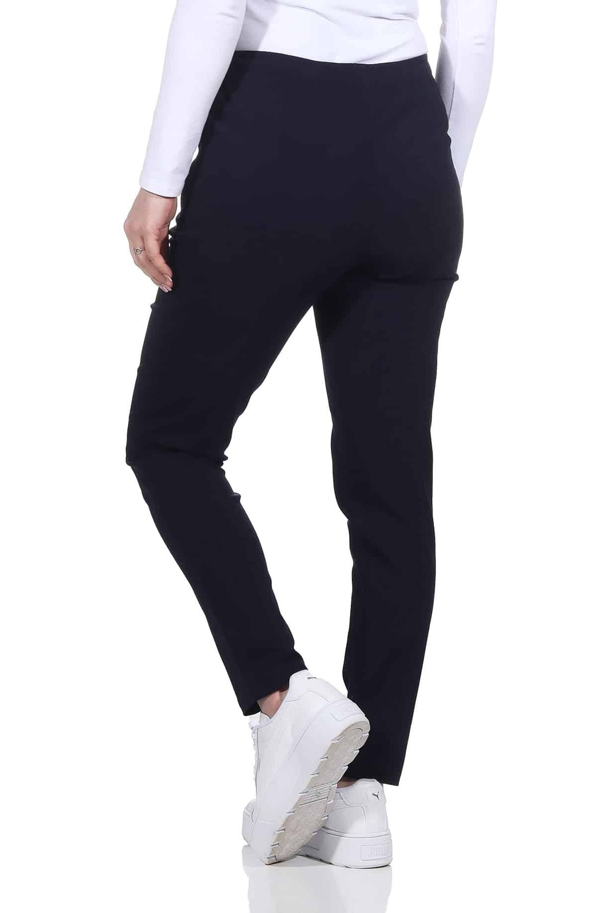 Alica Collection Chinohose Schlupfhose Damen Stretch Hose leichte Sommerhose - Kurzgröße mit Gummibund & Kordelzug, in großen Größen erhältlich