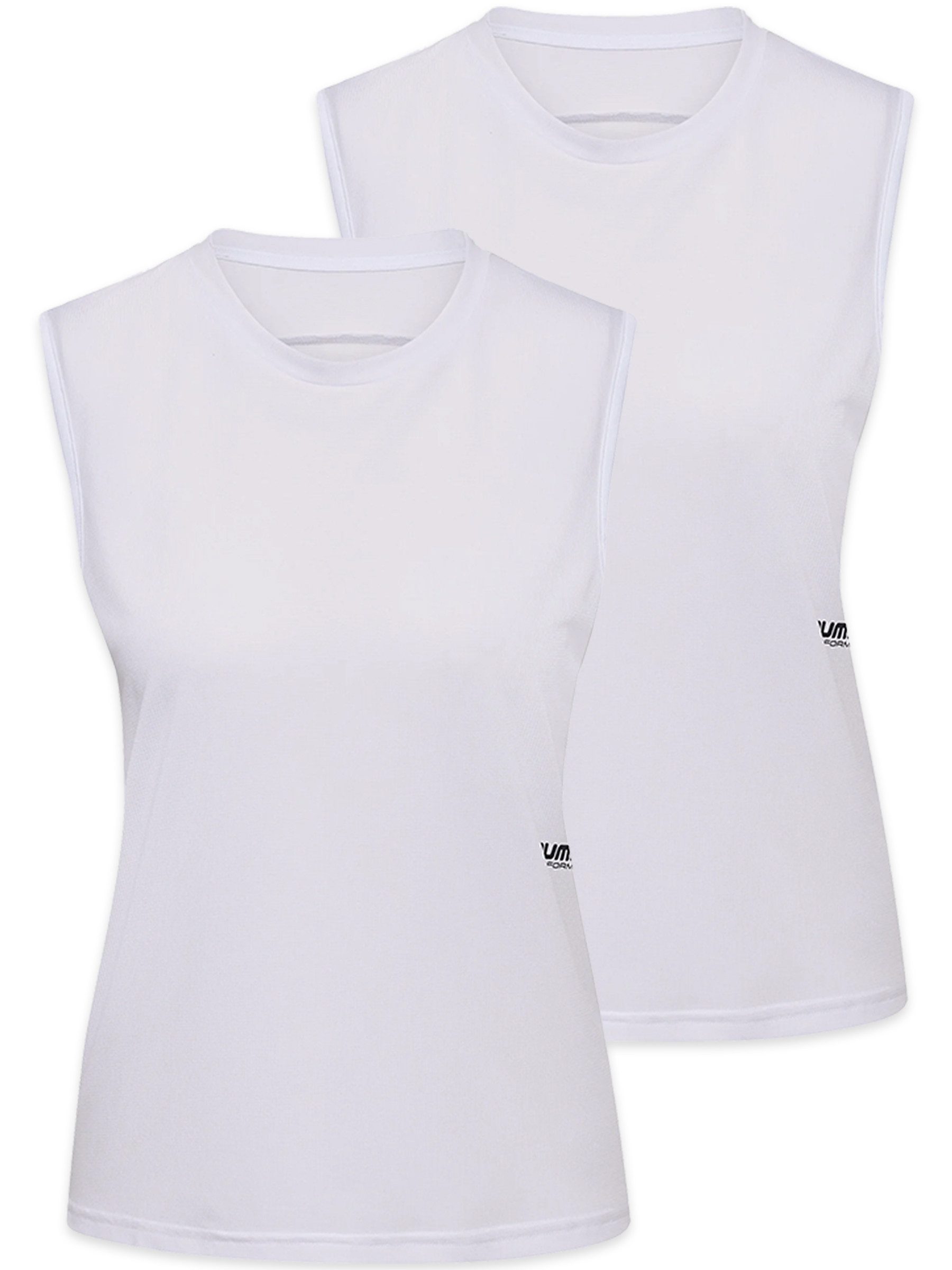 hummel Shirttop Ärmellos Rundhals Unifarben Workout 2er-Set Regular Fit für Damen (2-tlg) hmlPULSE WORKOUT W TANKTOP