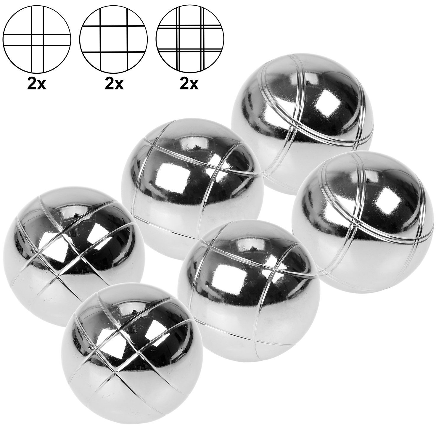 FunTomia Spielzeug-Gartenset Boccia Kugeln Set