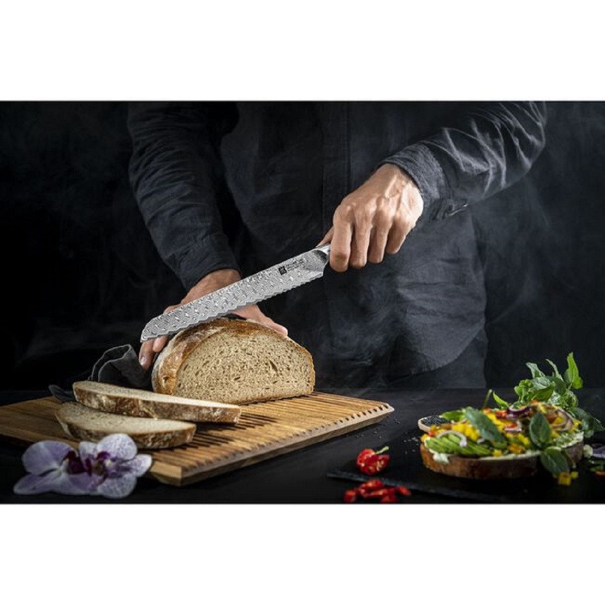 Zwilling Brotmesser ZWILLING Tanrei Brotmesser, 23 cm Wellenschliff
