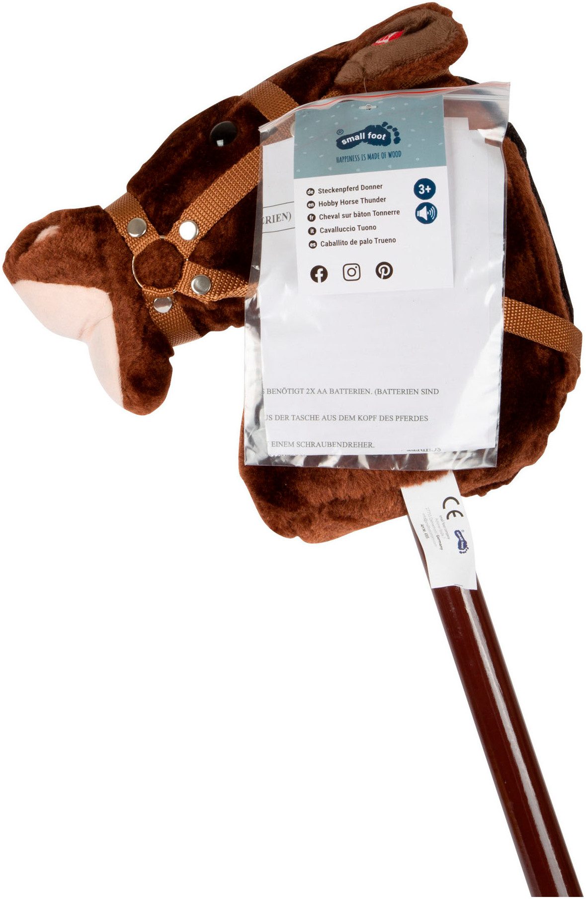 Small Foot Steckenpferd Donner, mit Soundfunktion