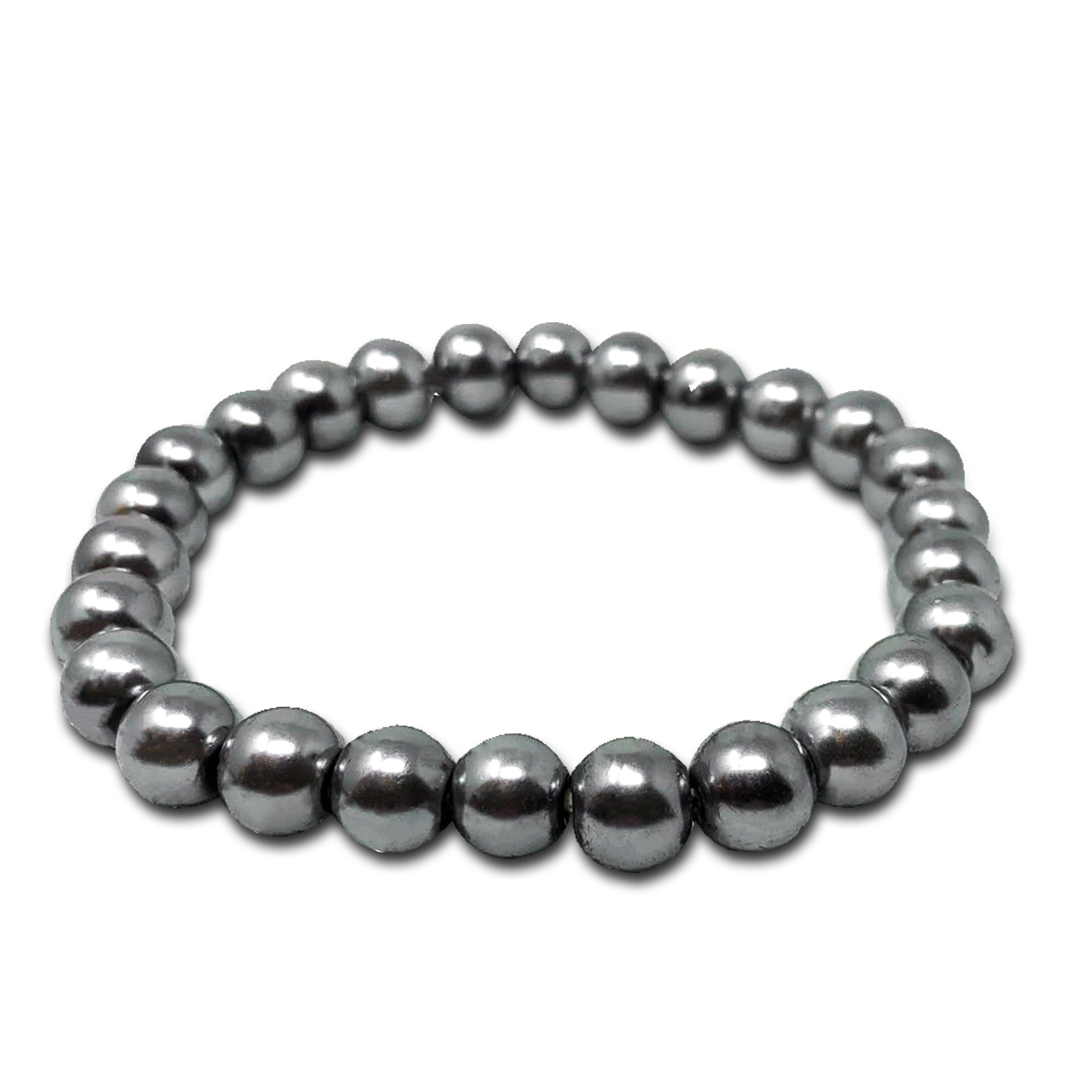 Friseurmeister Armband Perlen Armband in Silberfarbe - Künstliche Perlen Damen Armband