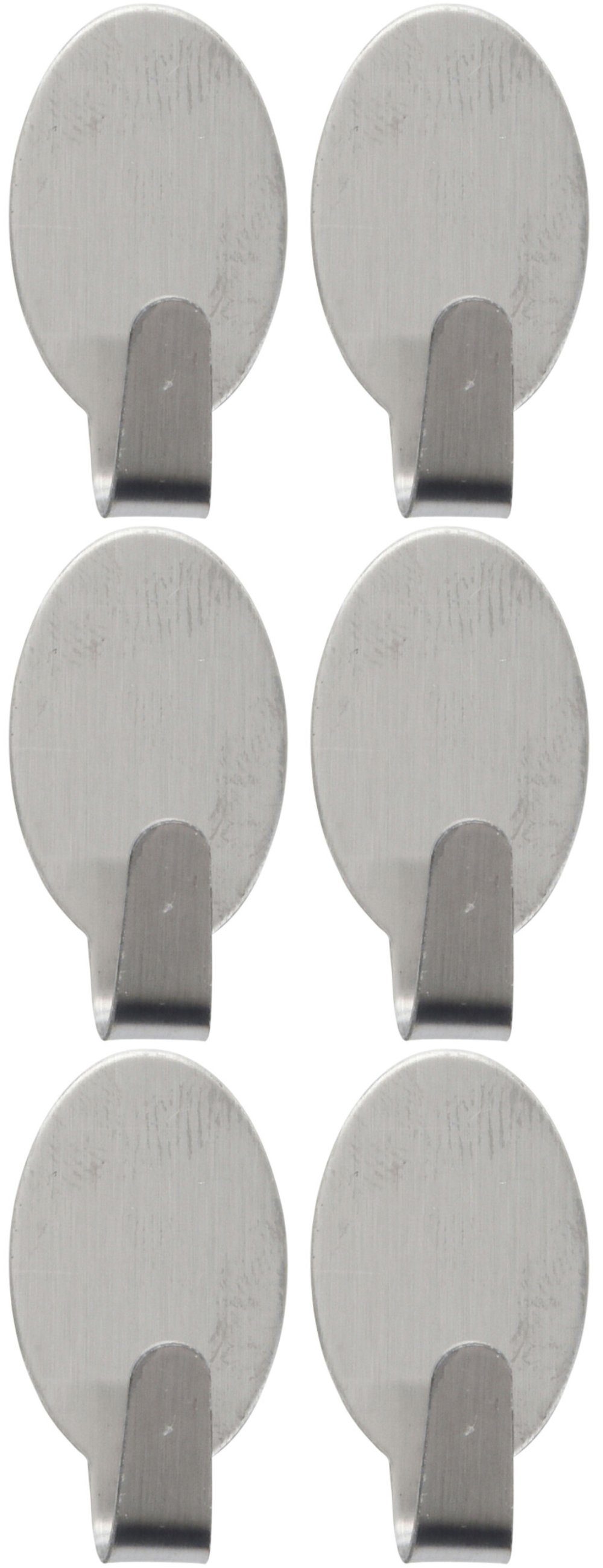 Koopman Handtuchhaken Wandhaken Selbstklebend 3 cm Rund / Eckig 6 er Set, ( günstig online kaufen