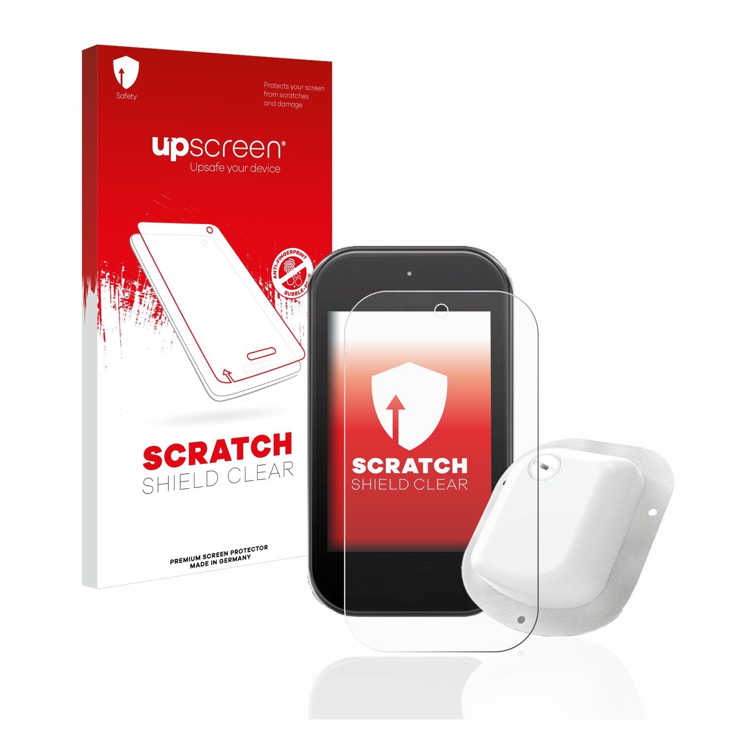 upscreen Schutzfolie für GlucoMen Day PUMP ADM, Displayschutzfolie, Folie klar Anti-Scratch Anti-Fingerprint