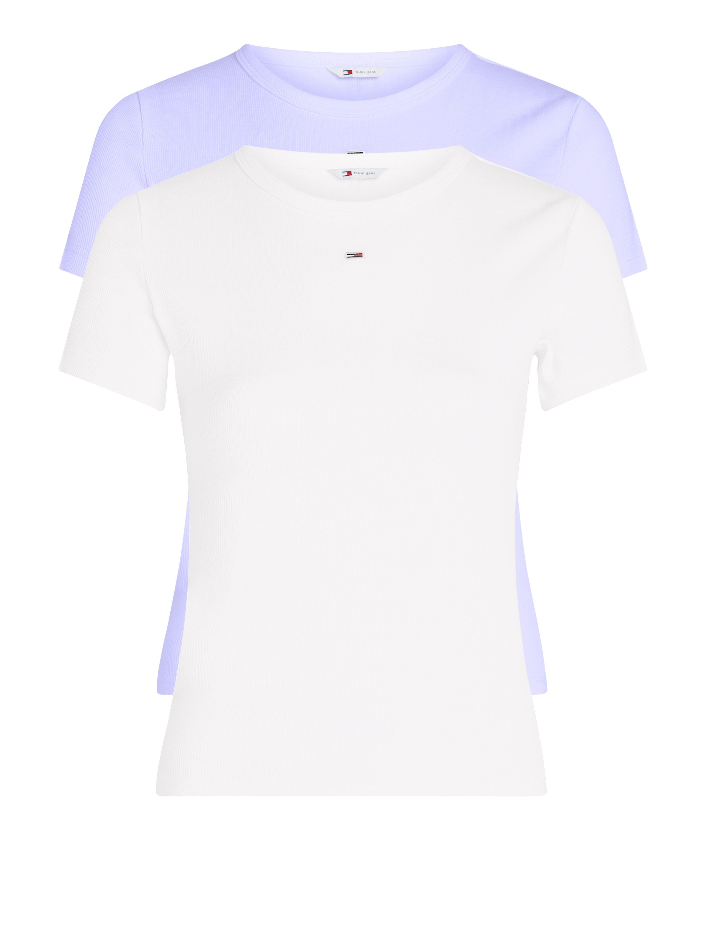 Tommy Jeans T-Shirt TJW 2PACK C-NECK TEE (Packung, 2-tlg., 2er) mit Logo-Stickerei
