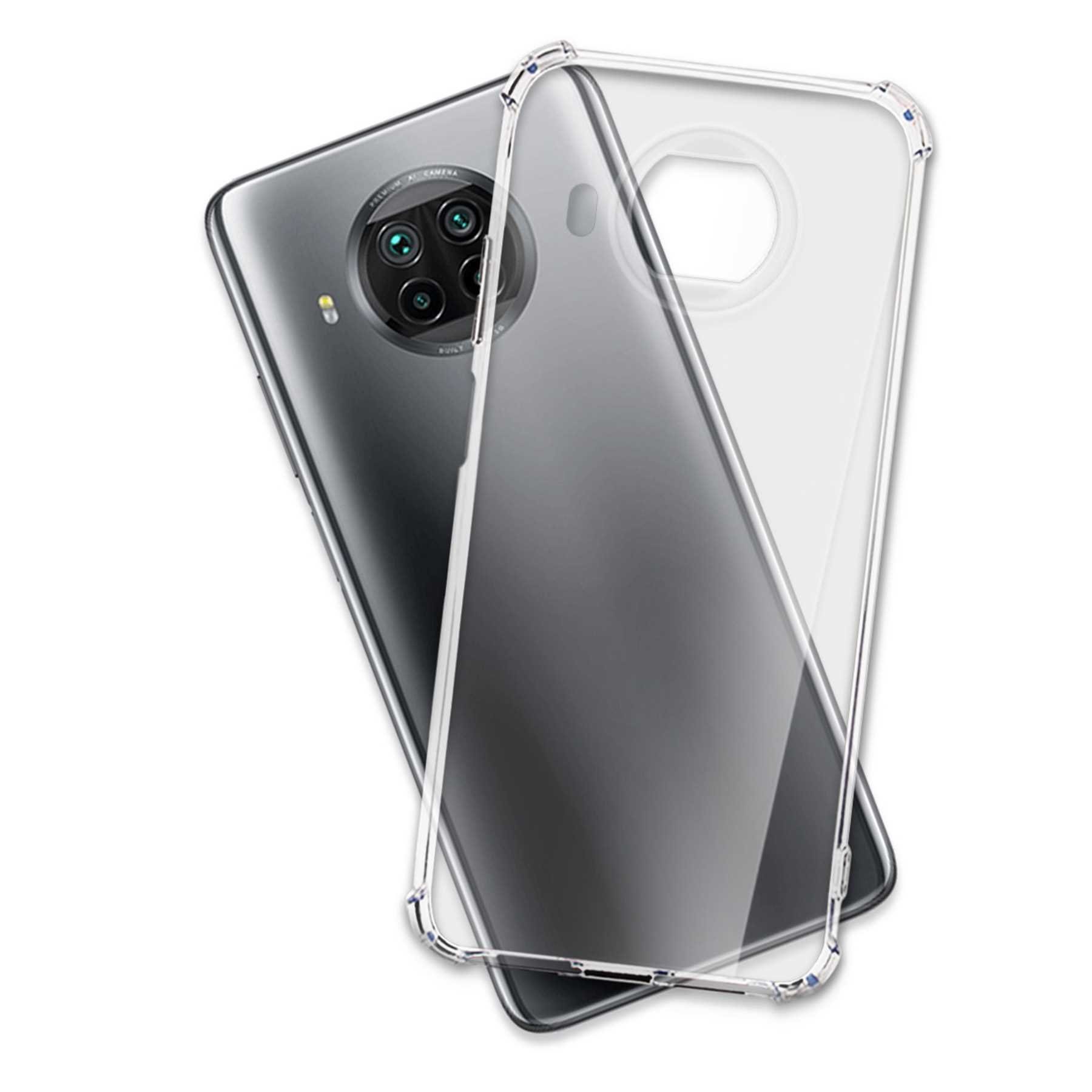 mtb more energy Smartphone-Hülle Clear Armor Case für Xiaomi Mi 10T Lite 5G, Transparente TPU Schutzhülle Case Backcover mit Anti-Shock Verstärkung