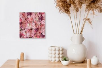 OneMillionCanvasses® Leinwandbild Blumen - Rosa - Rosen, (1 St), Leinwand Bilder für Wohnzimmer Schlafzimmer