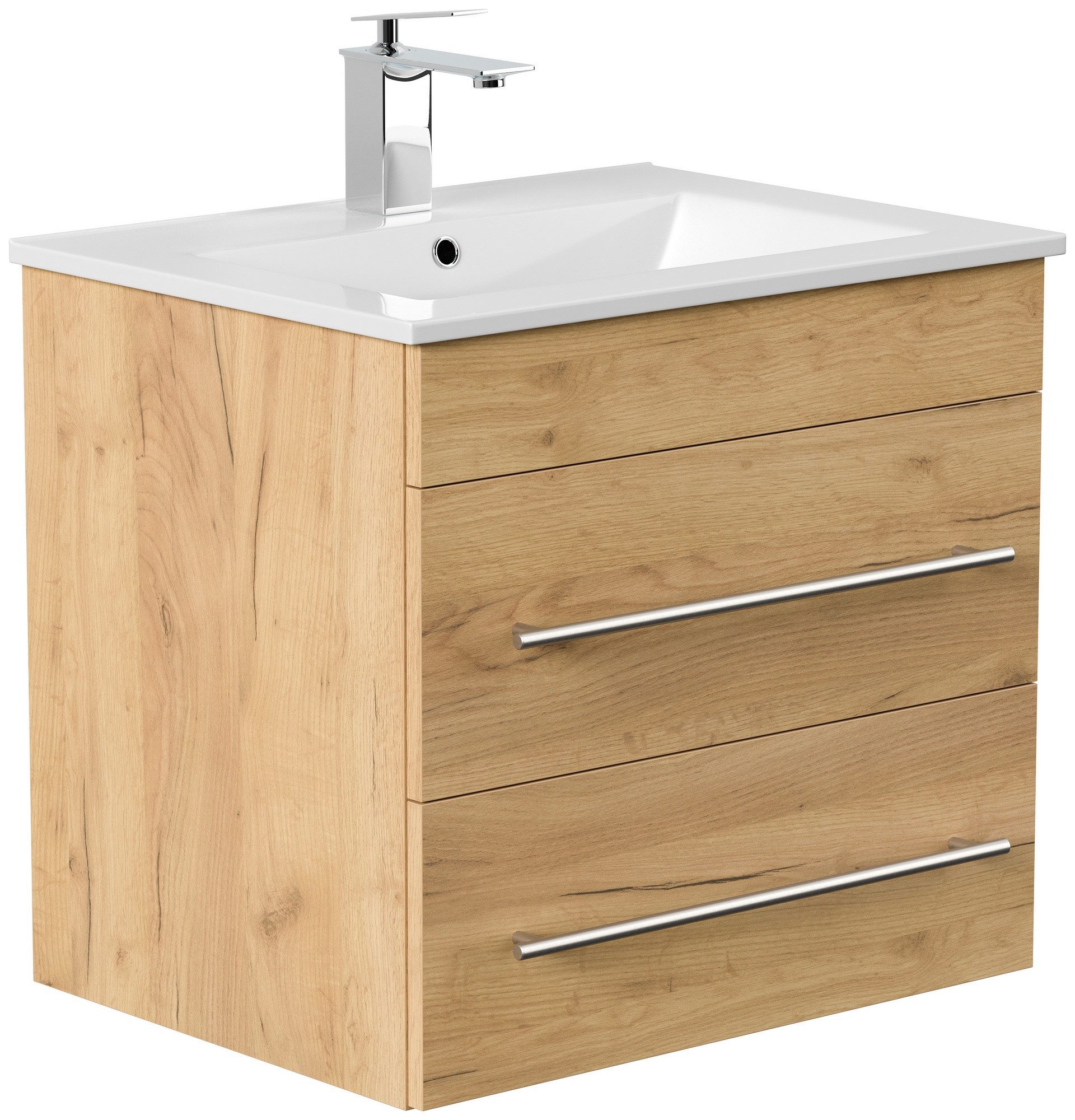 Posseik Badmöbel-Set Badmöbel Waschplatz "Apollo" Eiche Gold