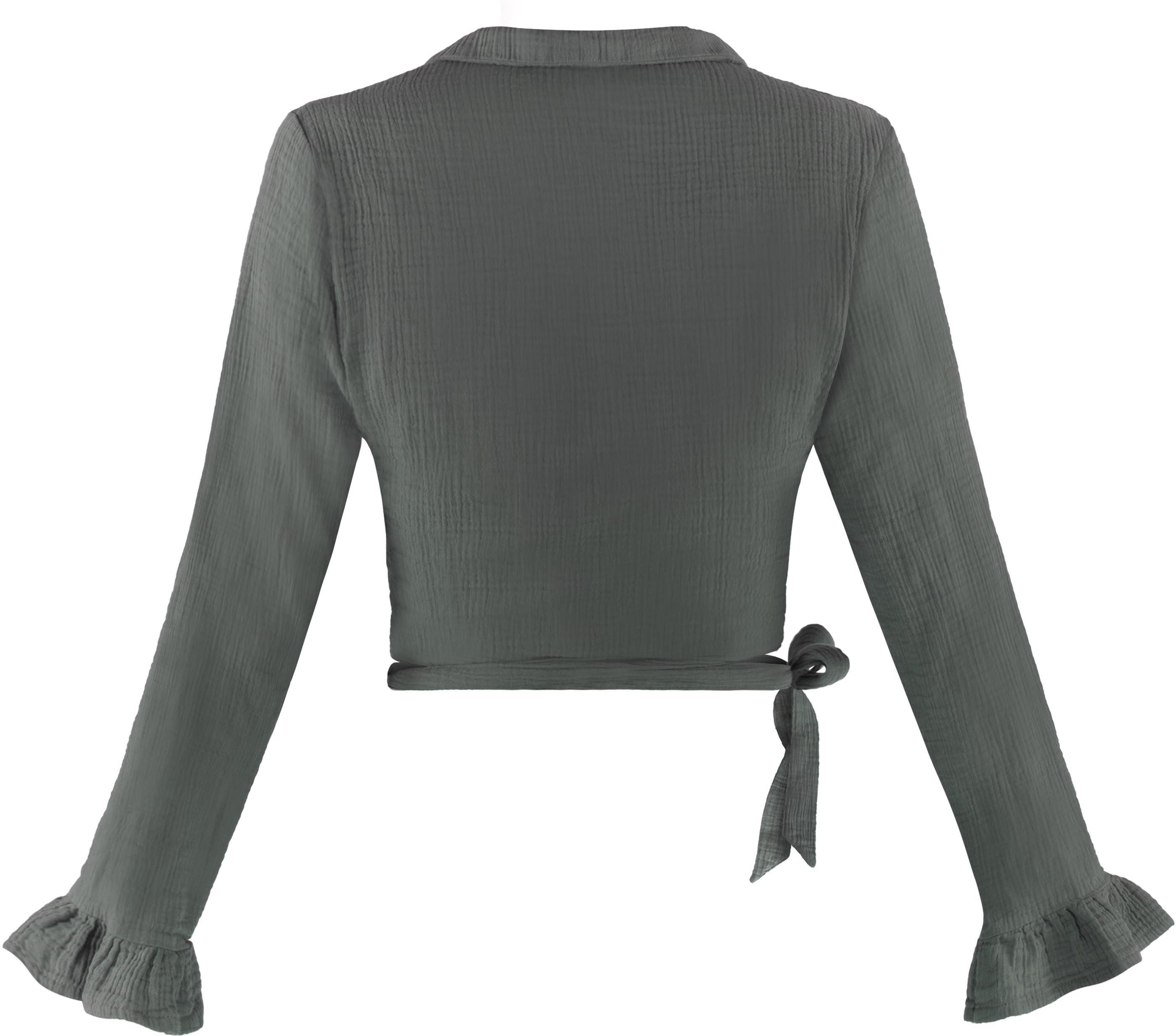 Janice Langarmbluse Musselin Hemd Chalandri Sommerbluse günstig online kaufen