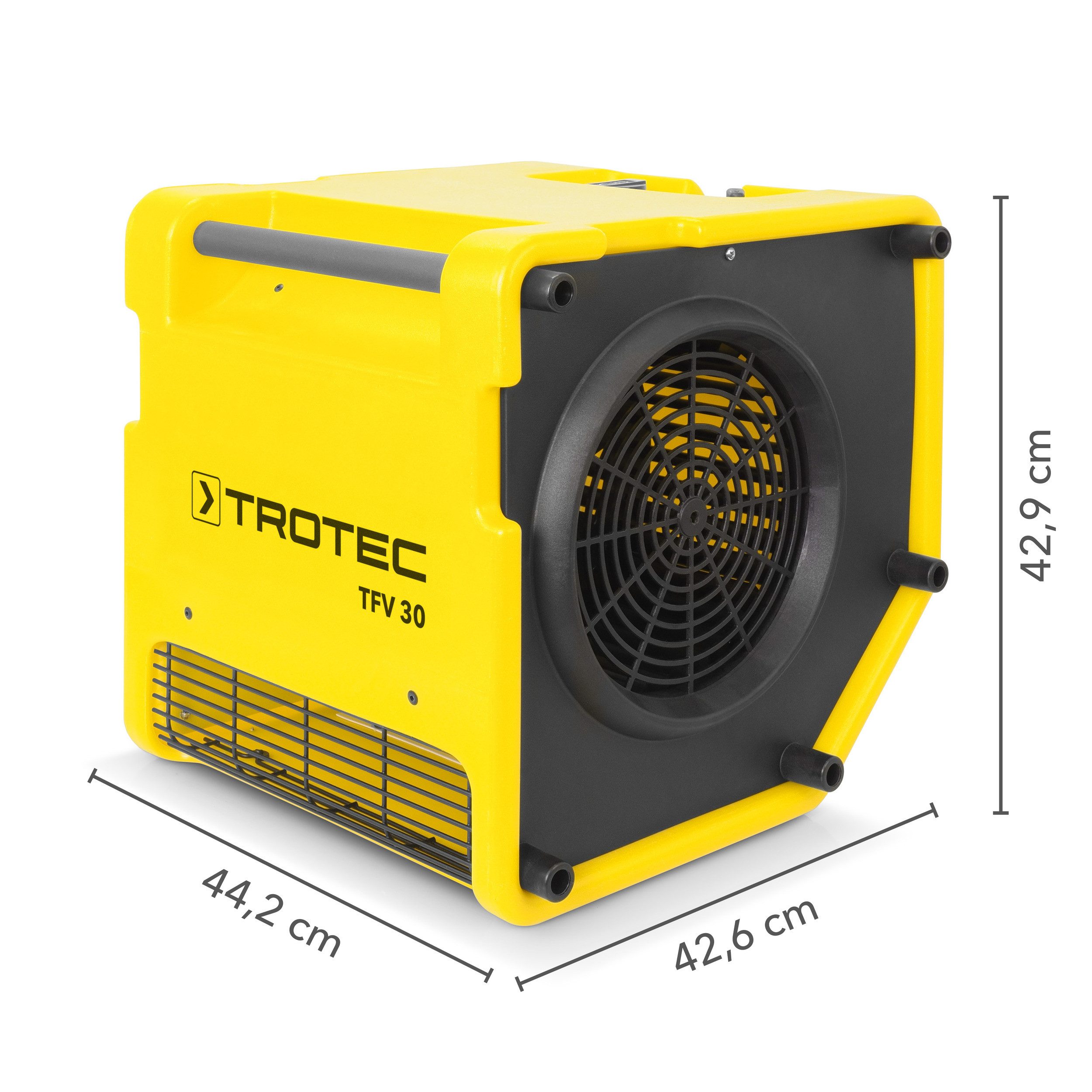 TROTEC Turboventilator Turbolüfter TFV 30, Radial, Gebläse, Trocknung