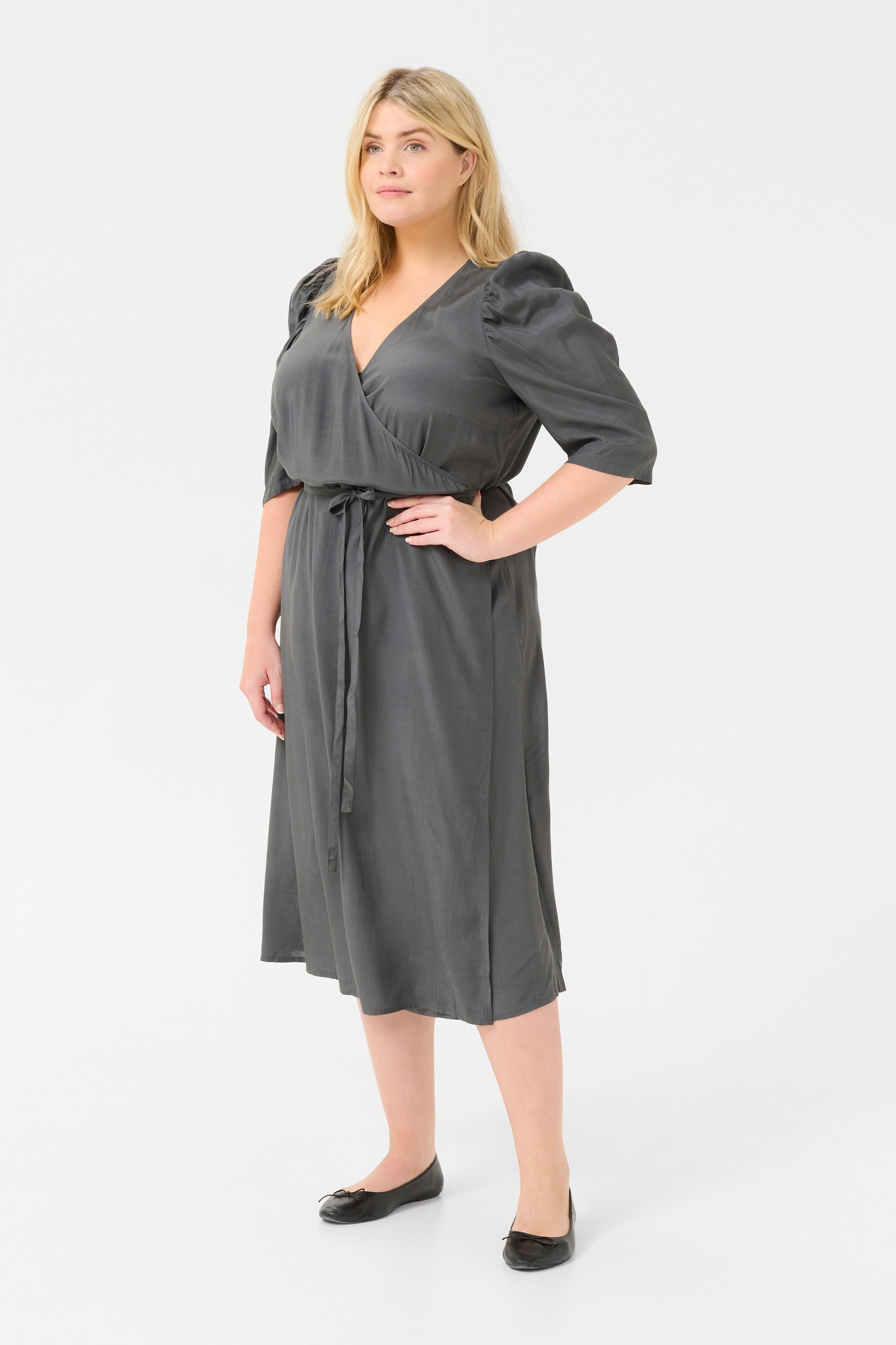 KAFFE Curve Blusenkleid Kleid KCmiri Große Größen