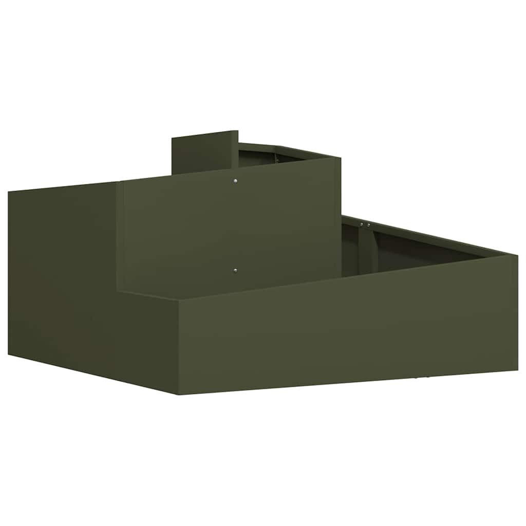 vidaXL Blumentopf Gartenblumentopf Olivgrün 80 x günstig online kaufen