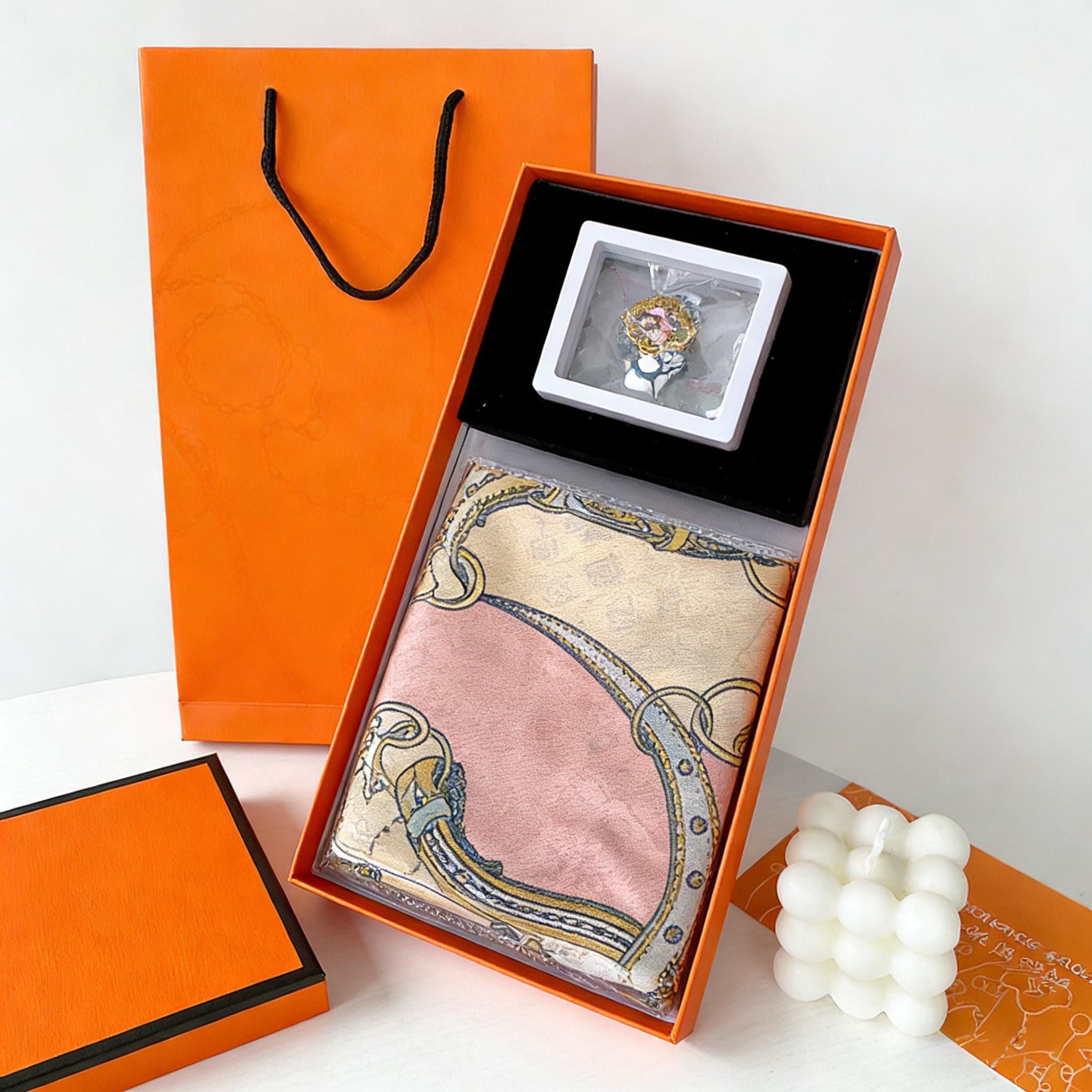 Luckice Seidentuch Geschenk für Damen Damen Seide Gefühl Schal Halstuch, (S günstig online kaufen