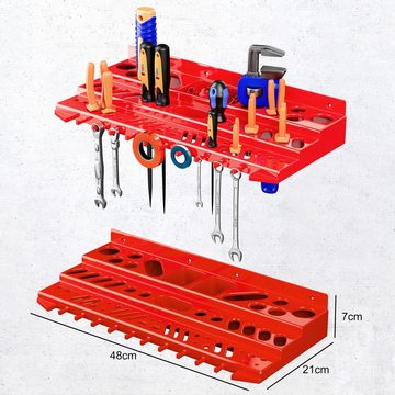 Deuba Werkzeughalter, Werkzeugwand 190x54cm 97tlg Erweiterbar Werkstatt Lochwand Stapelboxen