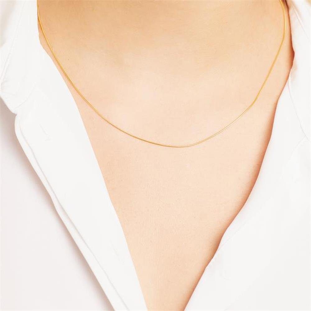 Unique Goldkette Feine Schlangenkette aus 375er Gold GC0011
