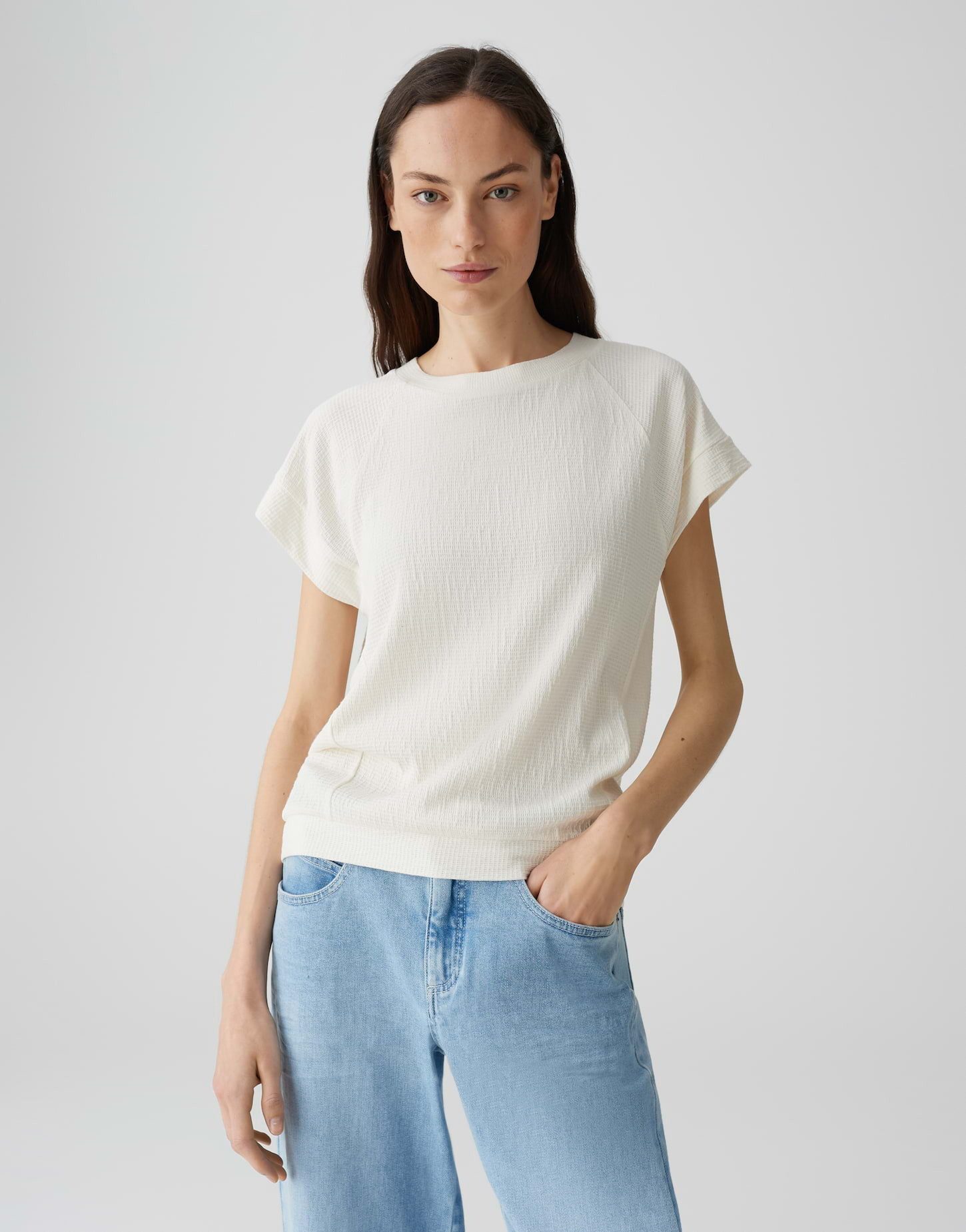 Kurzarmshirt SIVRE Regular aus nachhaltigem Viskose Mix
