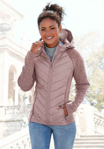 Vivance Steppjacke mit Strickfleece-Ärmeln