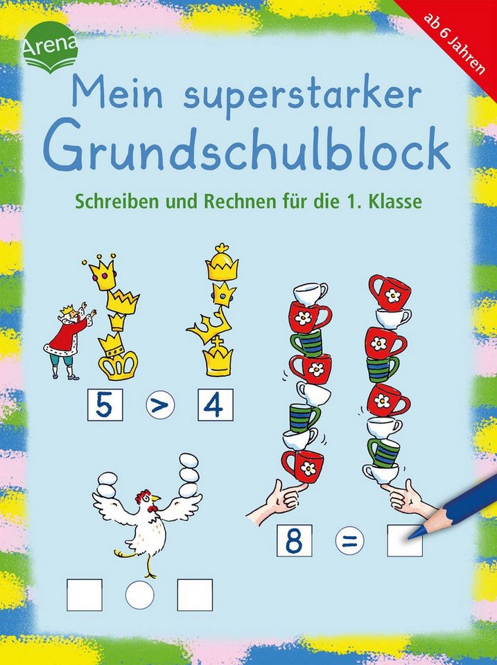 Mein superstarker Grundschulblock. Schreiben und Rechnen für die 1. Kl / Birgit Gehring, Lena Roth, Christiane Krapp