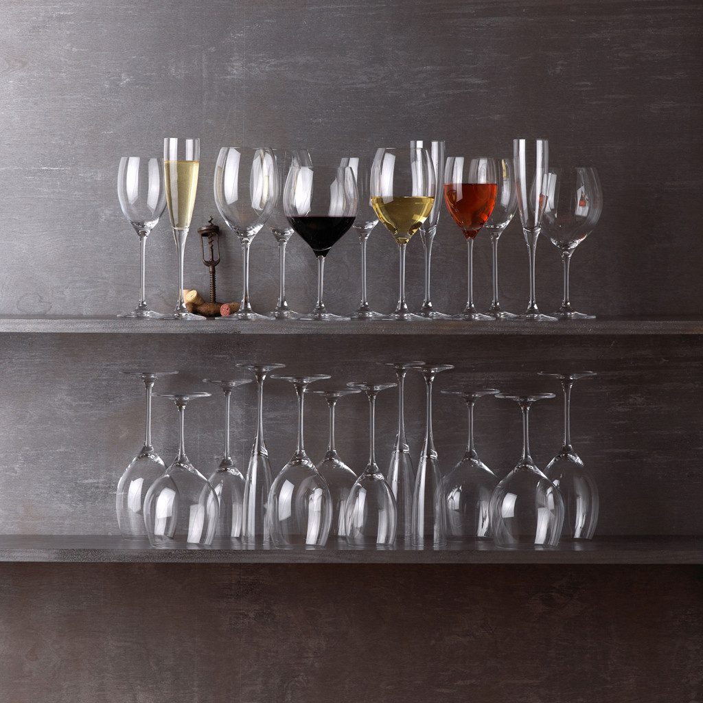 Villeroy & Boch Rotweinglas Maxima Bordeauxkelch, Set 4 tlg 252mm, 4-tlg., Glas, Kristallglas, 4 Stck, spülmaschinenfest