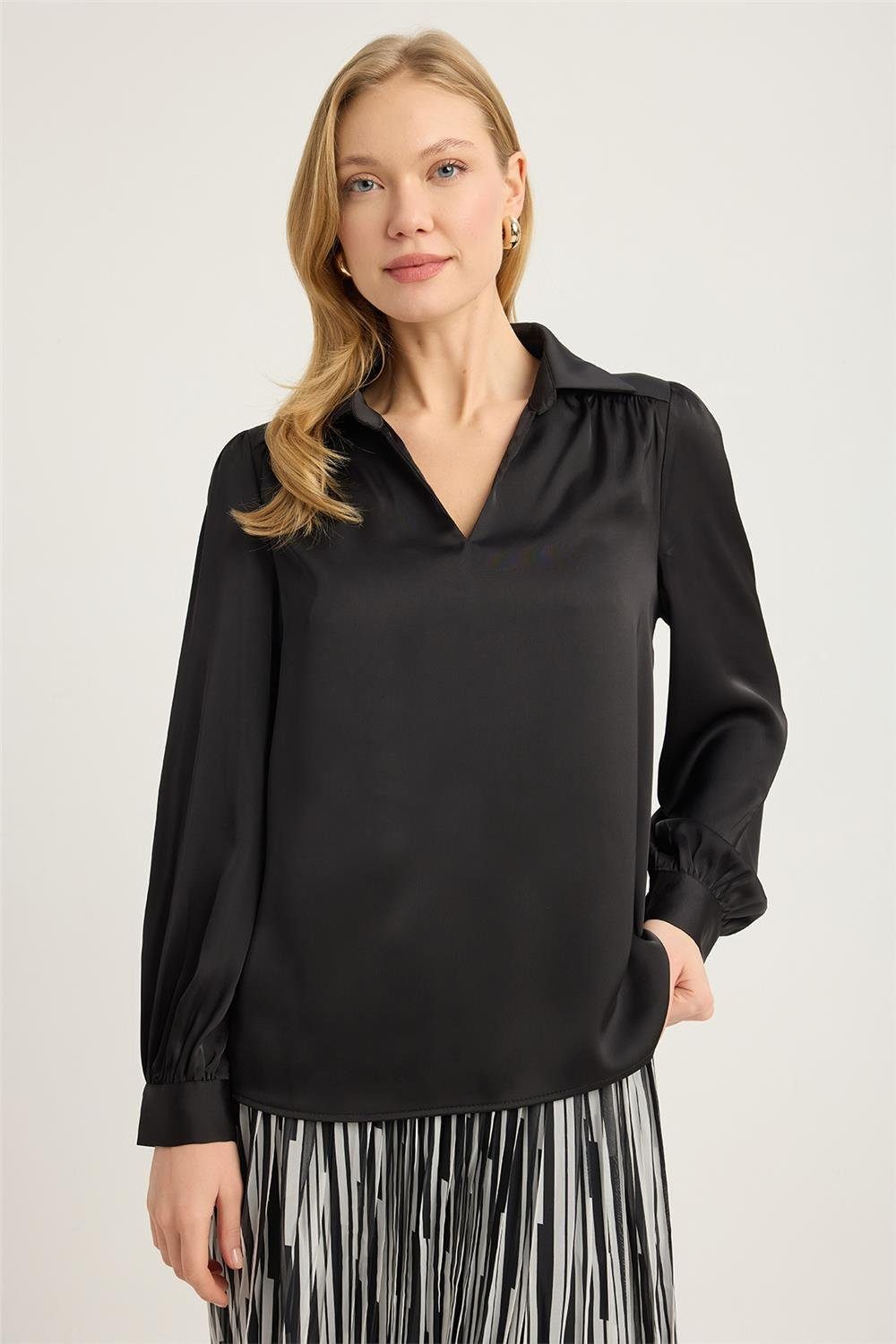 HomeStore Blusentop Bluse mit Kragen