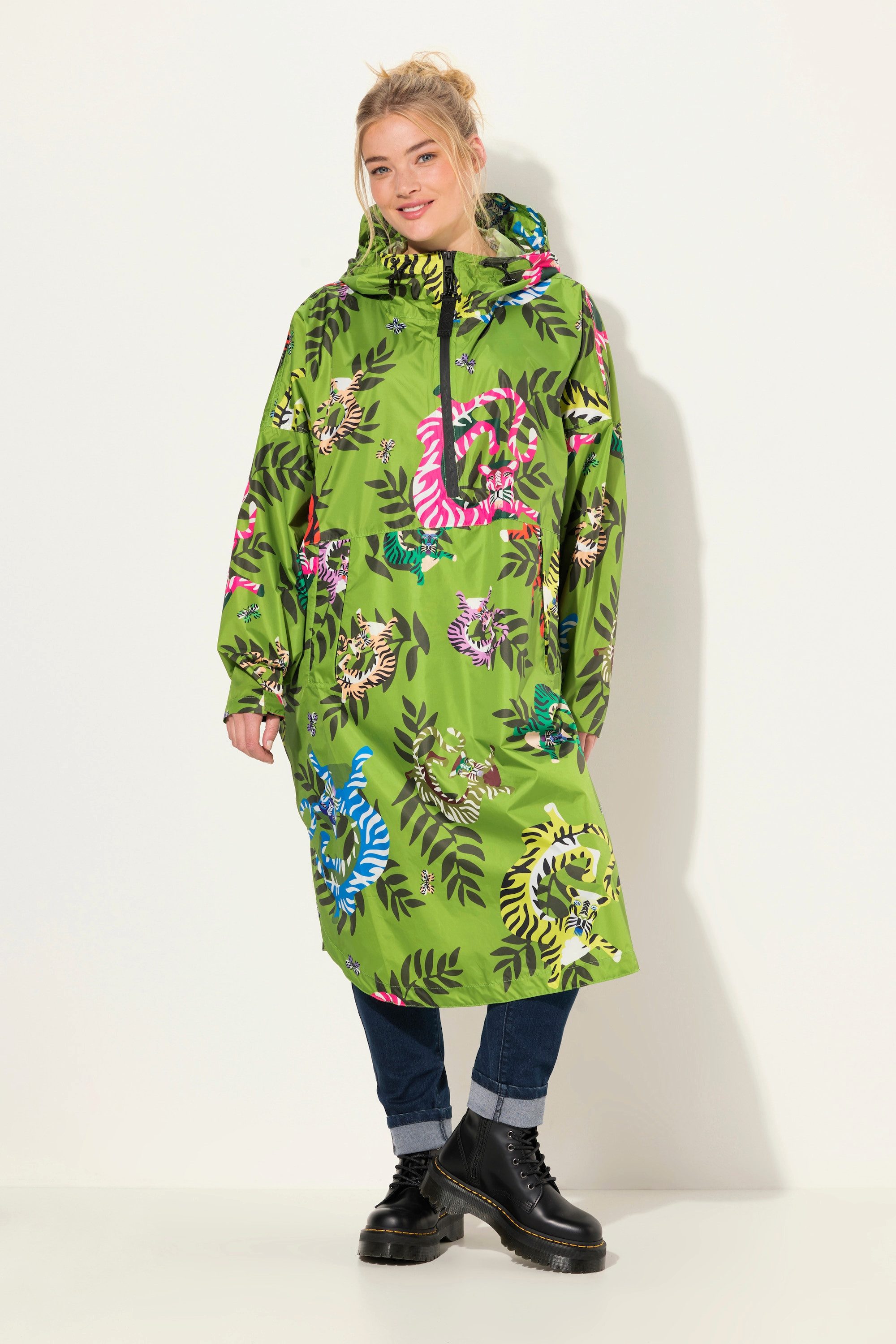 Laurasøn Funktionsjacke Funktions-Regencape Unisex Print Kapuze günstig online kaufen