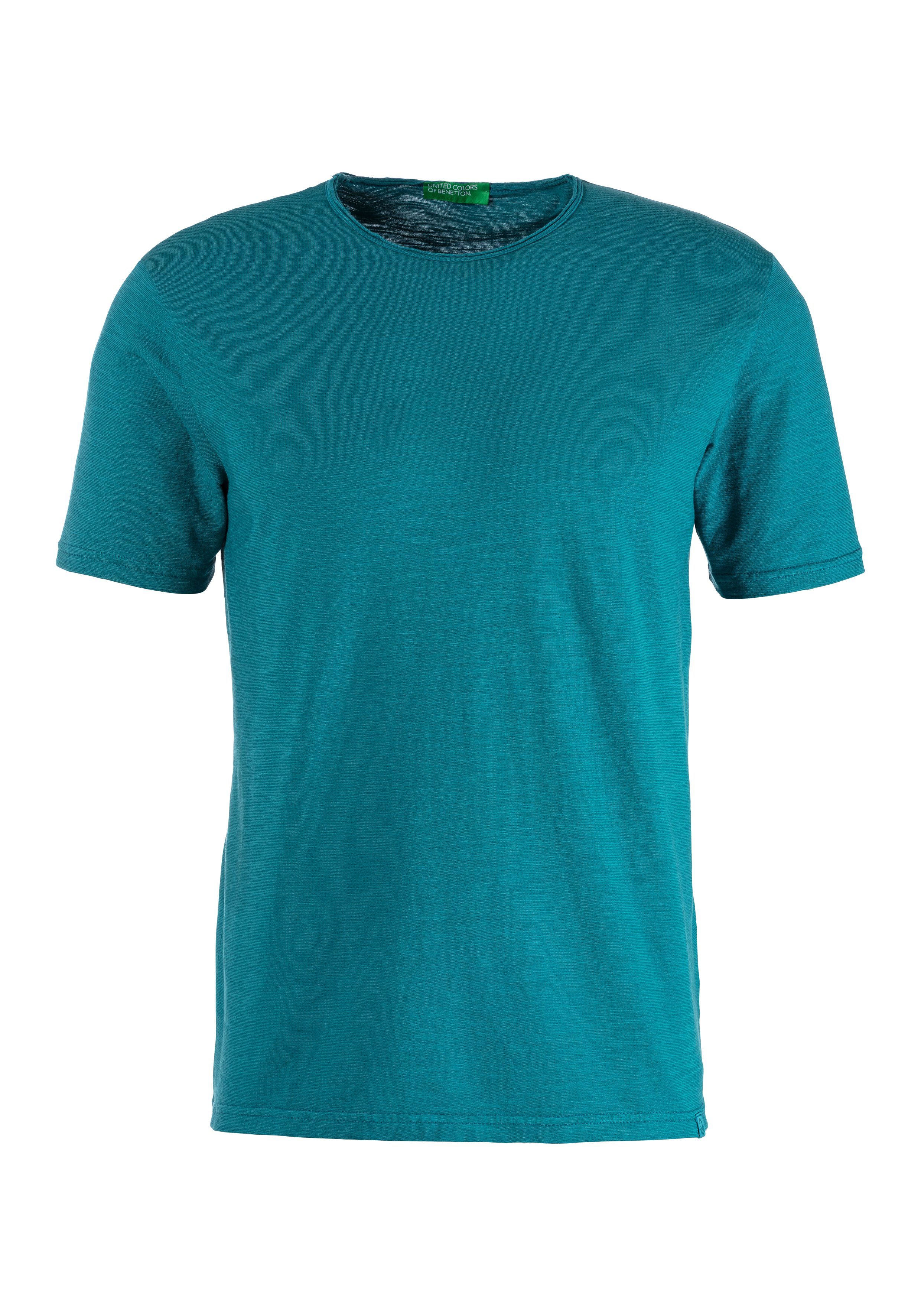 Rundhalsausschnitt, of Benetton Colors Casual-Looks United Freizeit Ideal T-Shirt mit & für