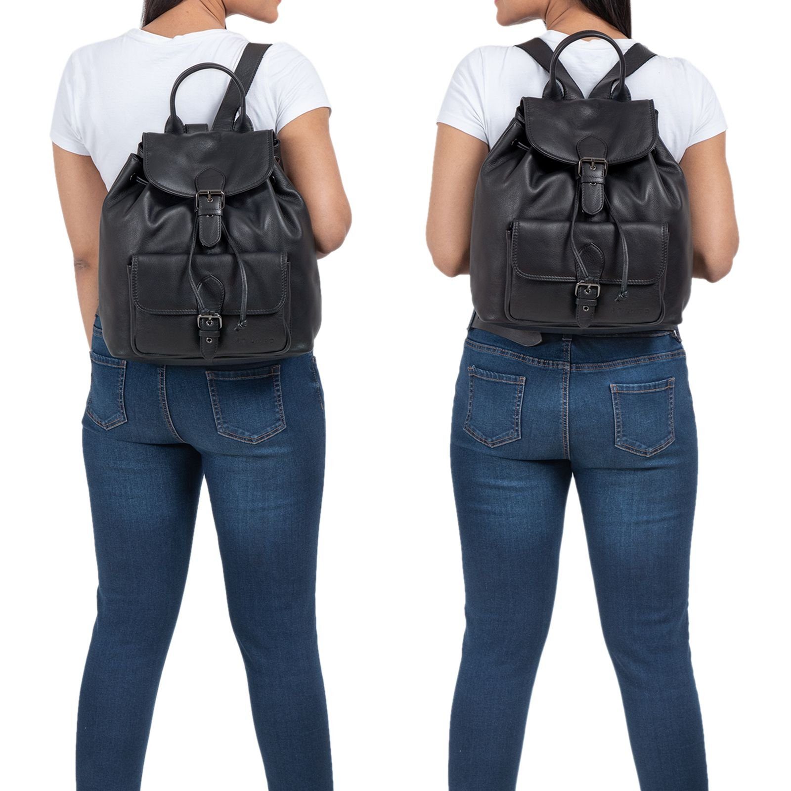 STILORD Cityrucksack "Destiny" Damen Rucksack Modern Leder