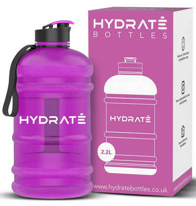 Hydrate Bottles Trinkflasche, Matte Lila 2.2 Litre Kunststoff