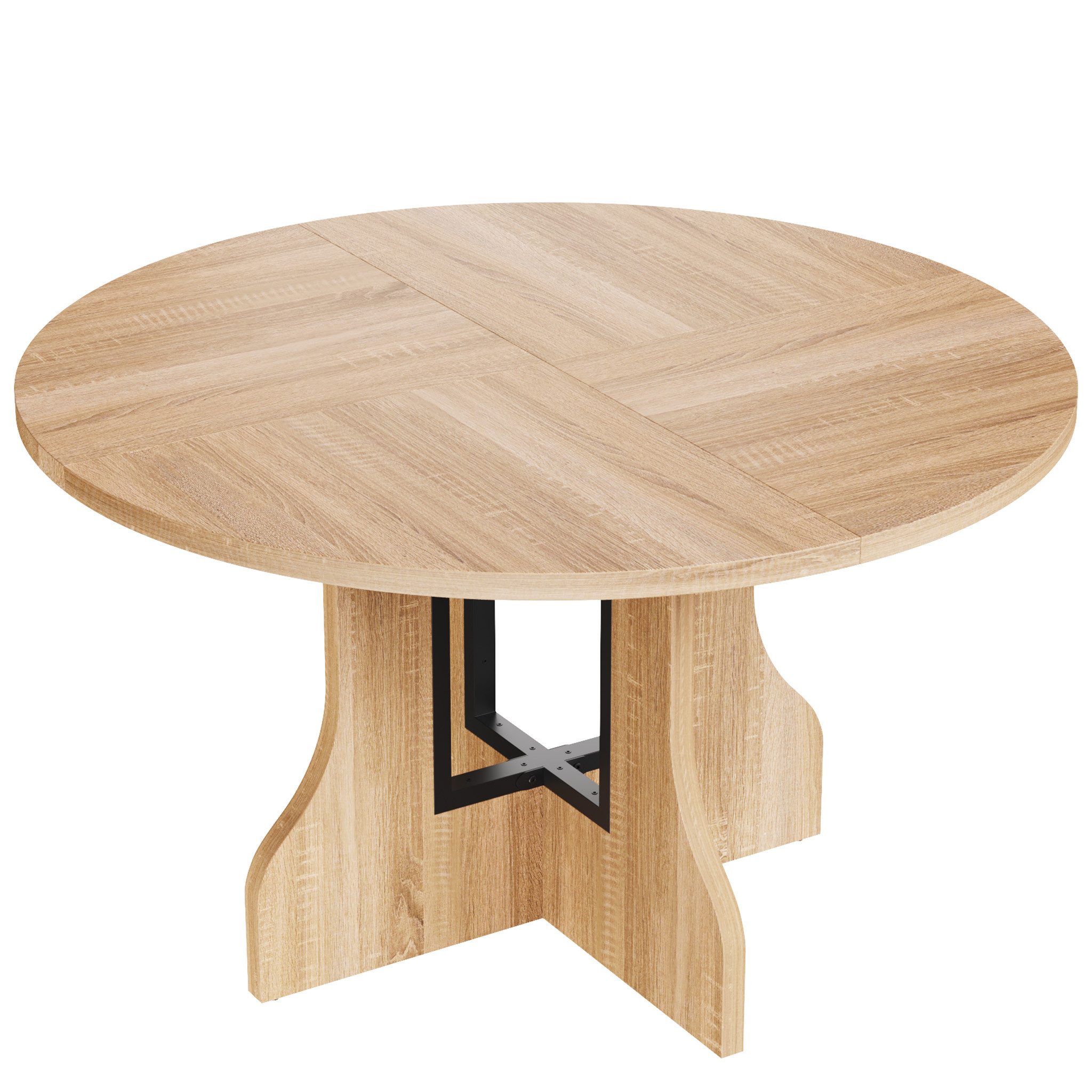 Mondeer Esstisch Rundtisch, 120 cm, Esszimmertisch Küchentisch, 4–6 Personen