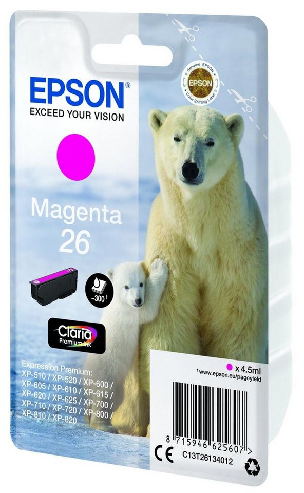 Thumbnail - Epson Epson 26 Eisbär Druckerpatrone magenta Tintenpatrone