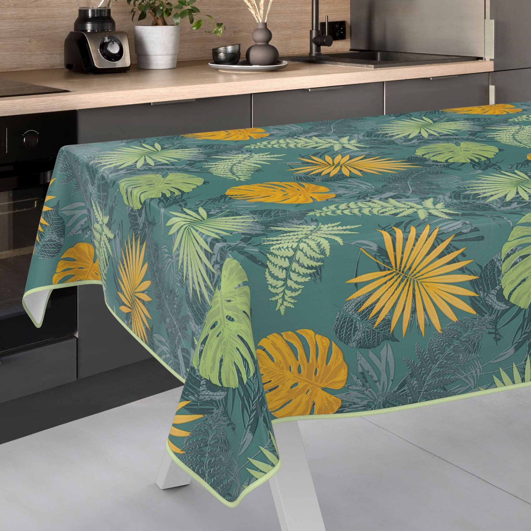 ANRO Tischdecke Wachstuch abwaschbar Jungle Tischwäsche günstig online kaufen