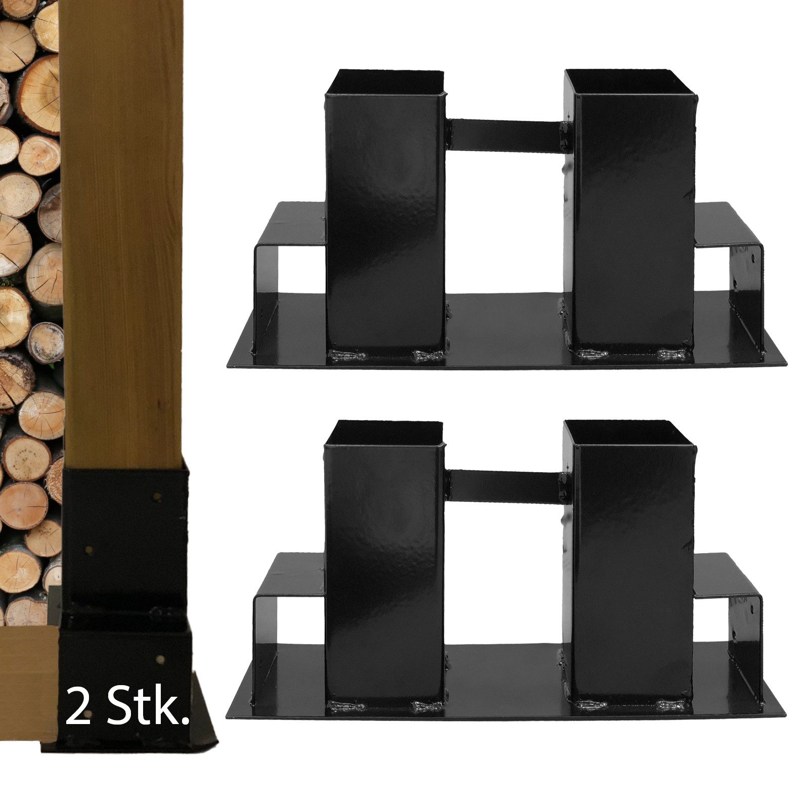 TRUTZHOLM Kaminholzregal Holzstapelhilfe Halterung 34 x günstig online kaufen