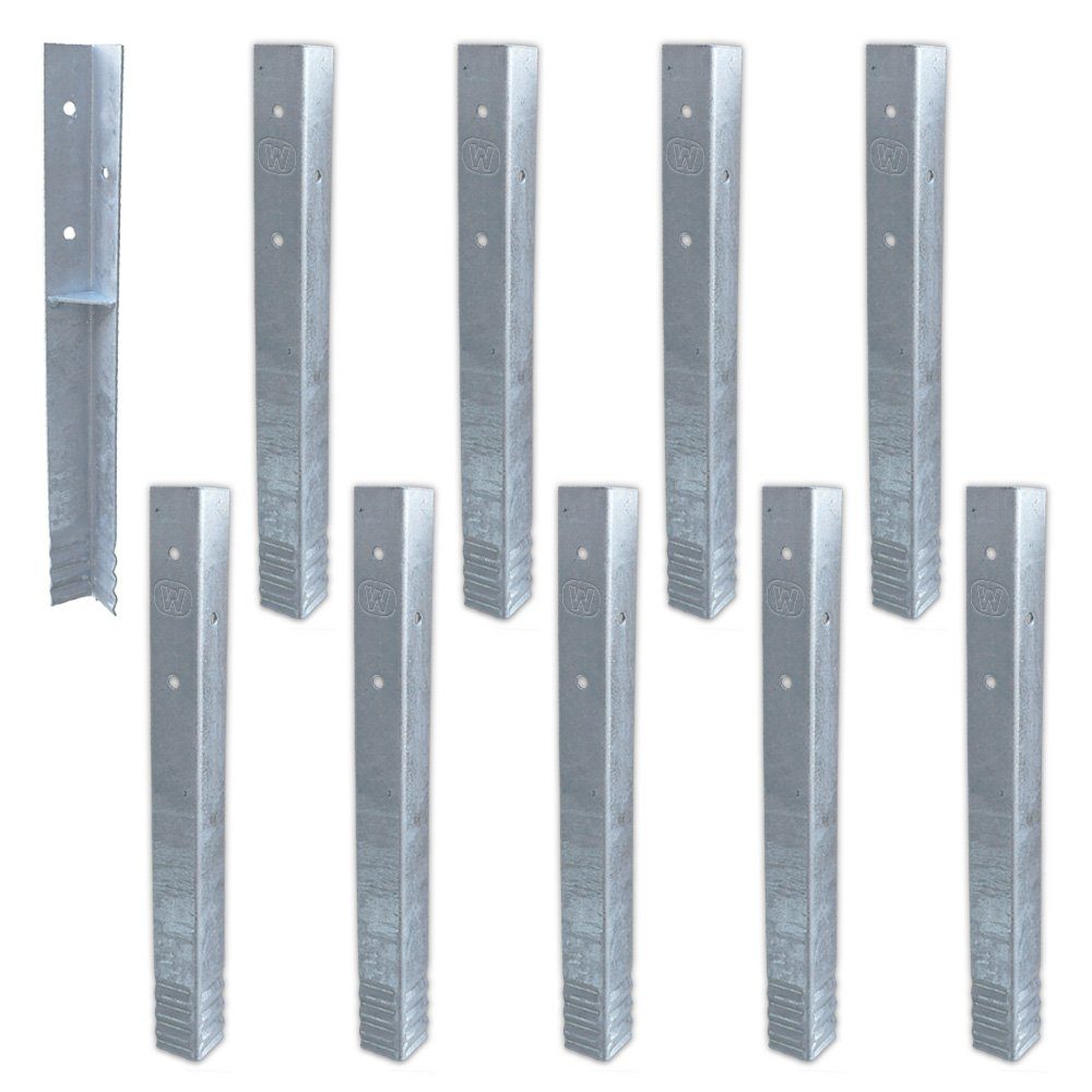 Wickey Bodenanker SolidLock Stk. Winkelanker-Set 10 aus feuerverzinktem), (Wickey - & Winkelanker für für Spielturm für Türme Klettegerüste & Wickey & Passend Spieltürme 10-St., Wickey Schaukel, Schaukeln, Zubehör