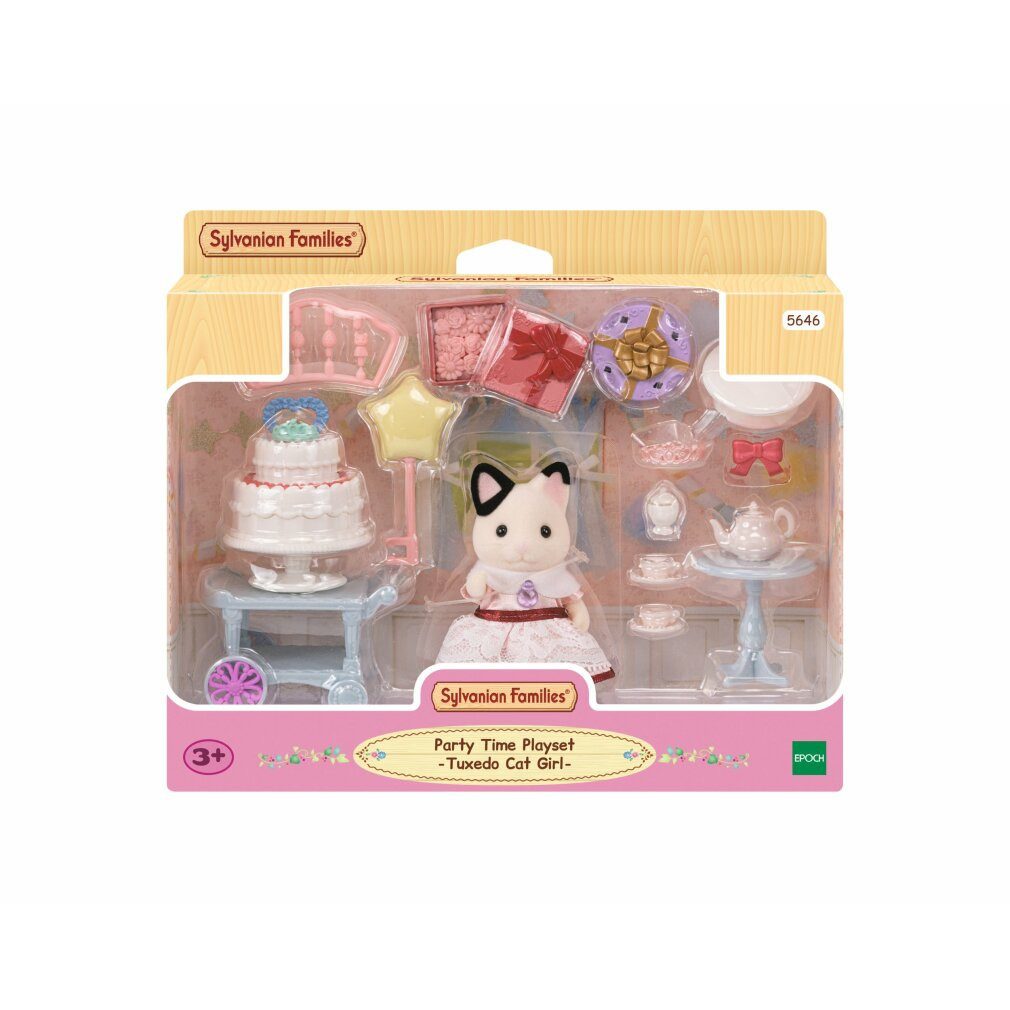 Sylvanian Families Puppen Accessoires-Set Party mit einer Katze