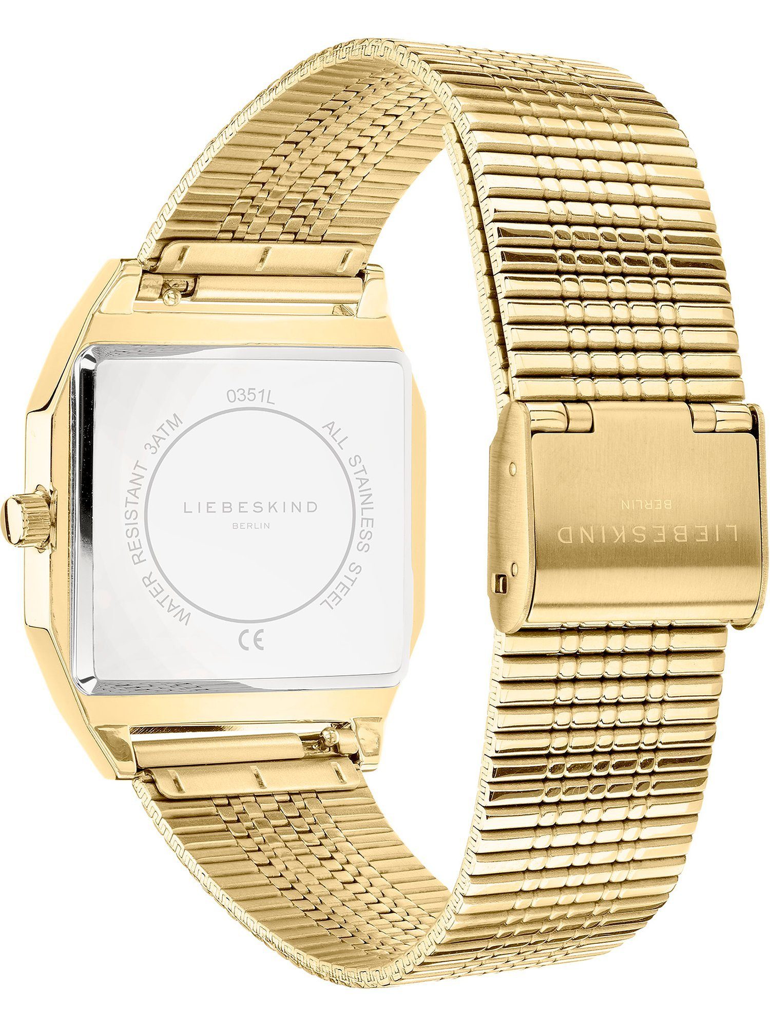 Liebeskind Berlin Quarzuhr Liebeskind Damen-Uhren gelbgold Klassikuhr Analog Quarz