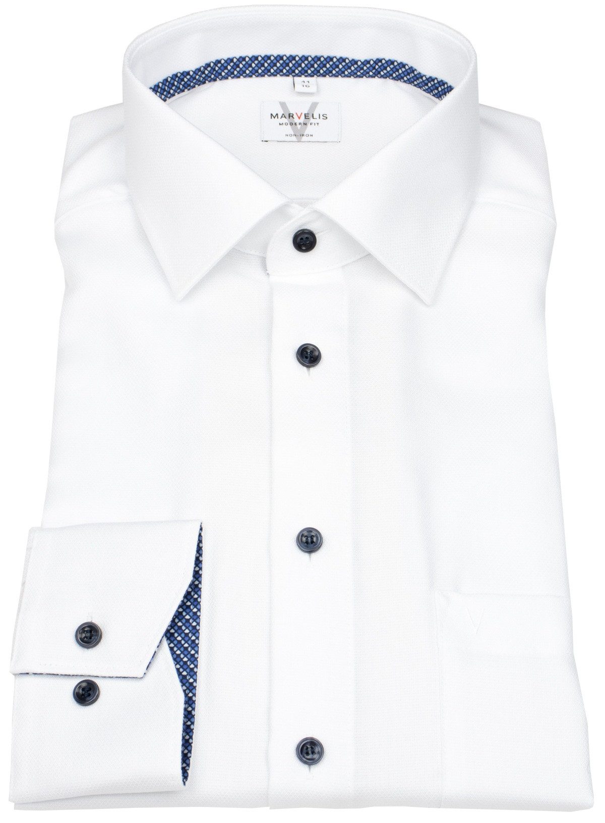 MARVELIS Businesshemd Modern Fit extra langer günstig online kaufen